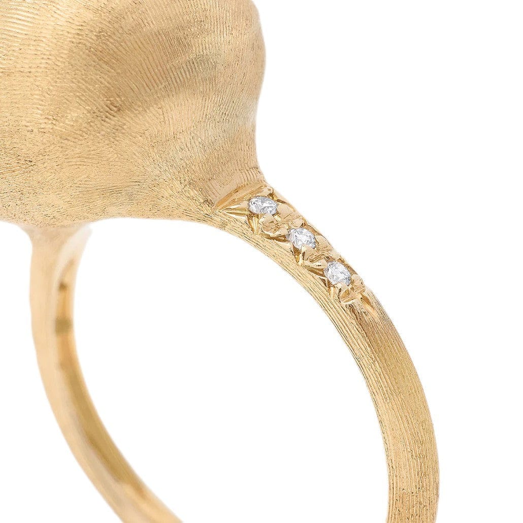 Marco Bicego 18K Yellow Gold Africa Bead Diamond Ring - Image 2