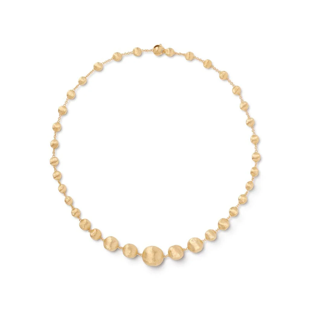 Marco Bicego 18K Yellow Gold Africa Graduated Bead Necklace