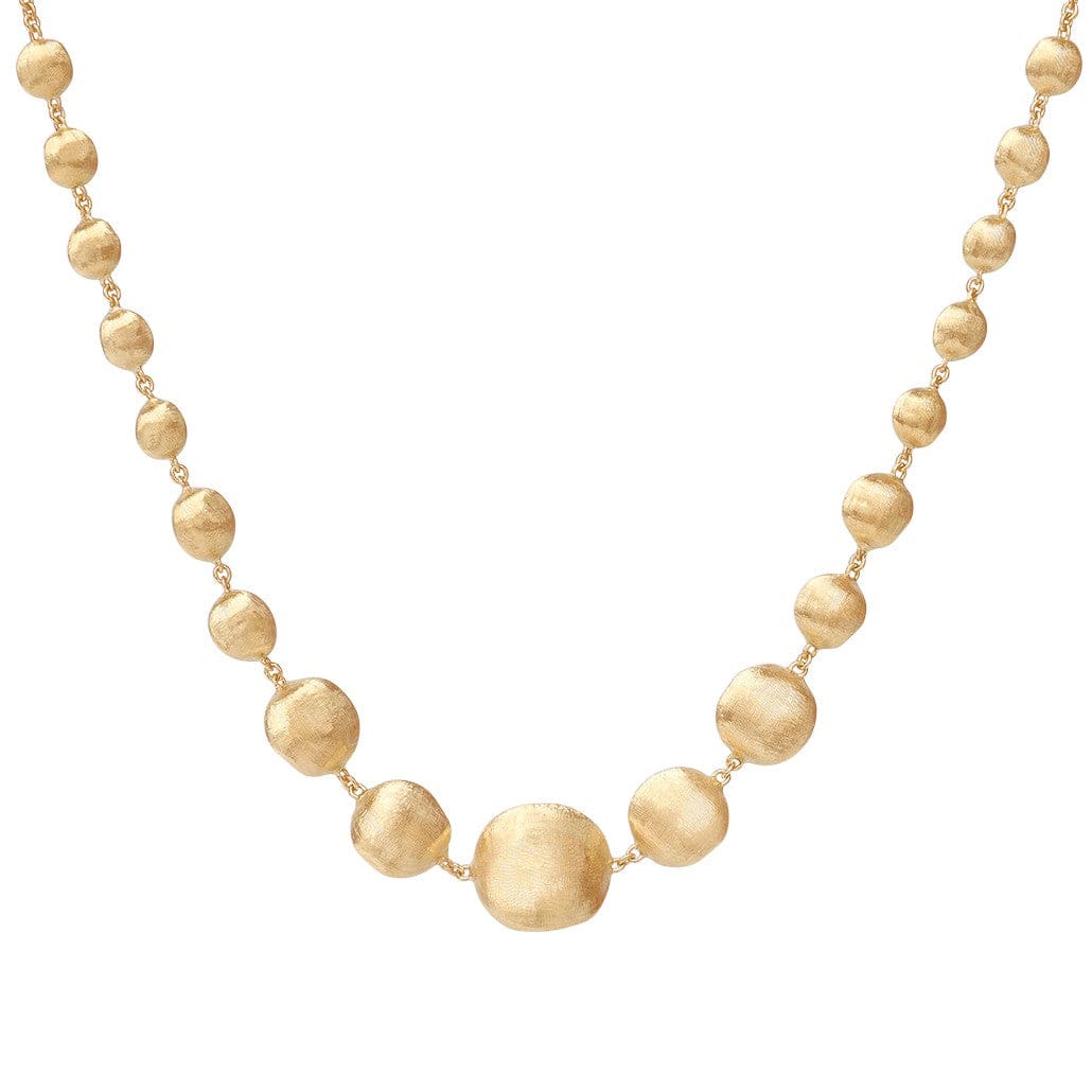 Marco Bicego 18K Yellow Gold Africa Graduated Bead Necklace - Image 2