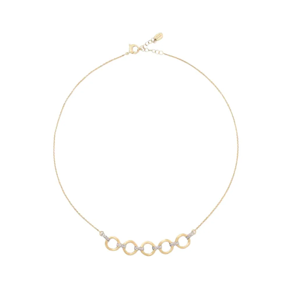 Marco Bicego 18K Yellow Gold Jaipur Diamond Link Necklace