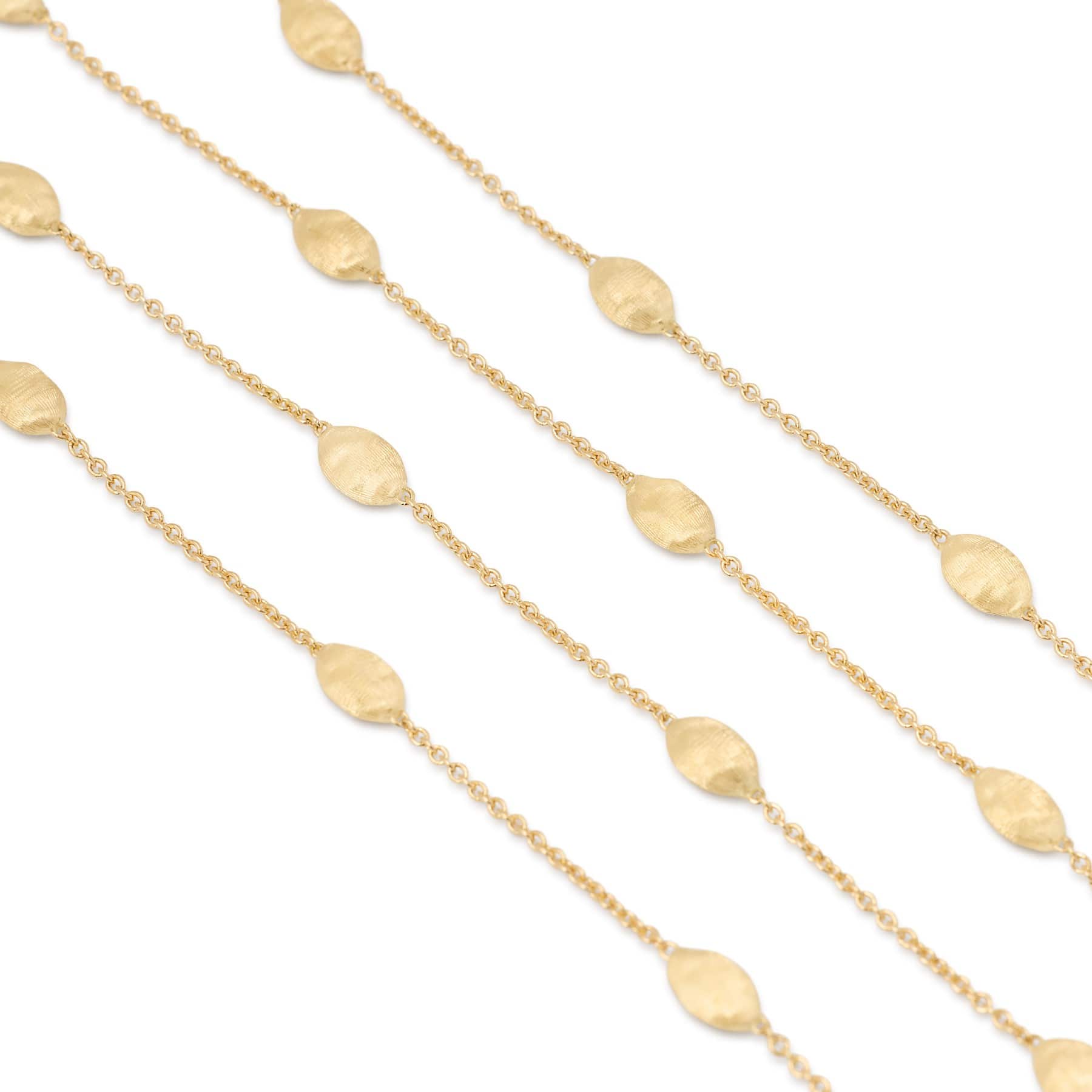 Marco Bicego 18K Yellow Gold Long Siviglia Small Bean Necklace - Image 2