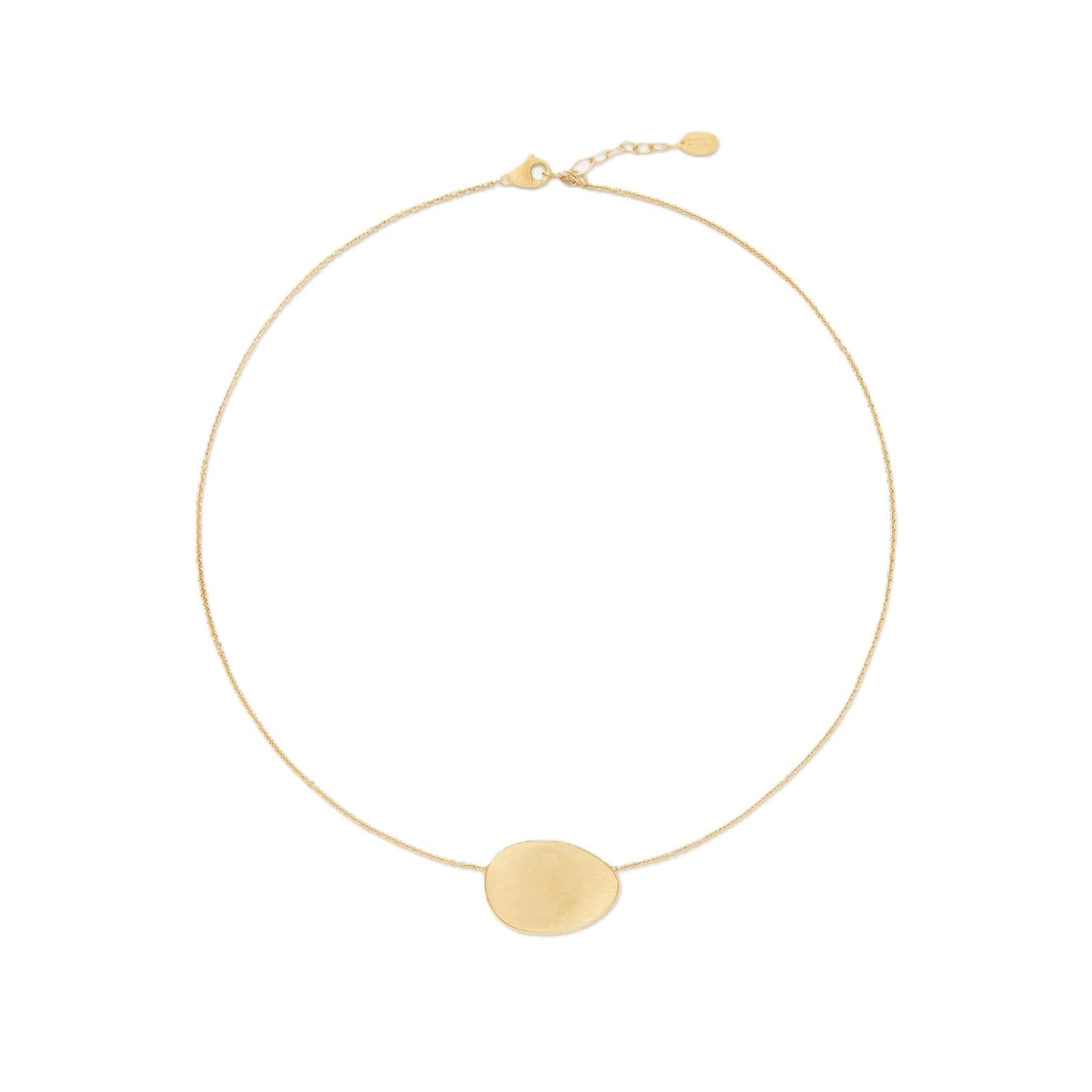 Marco Bicego 18K Yellow Gold Lunaria Single Leaf Necklace