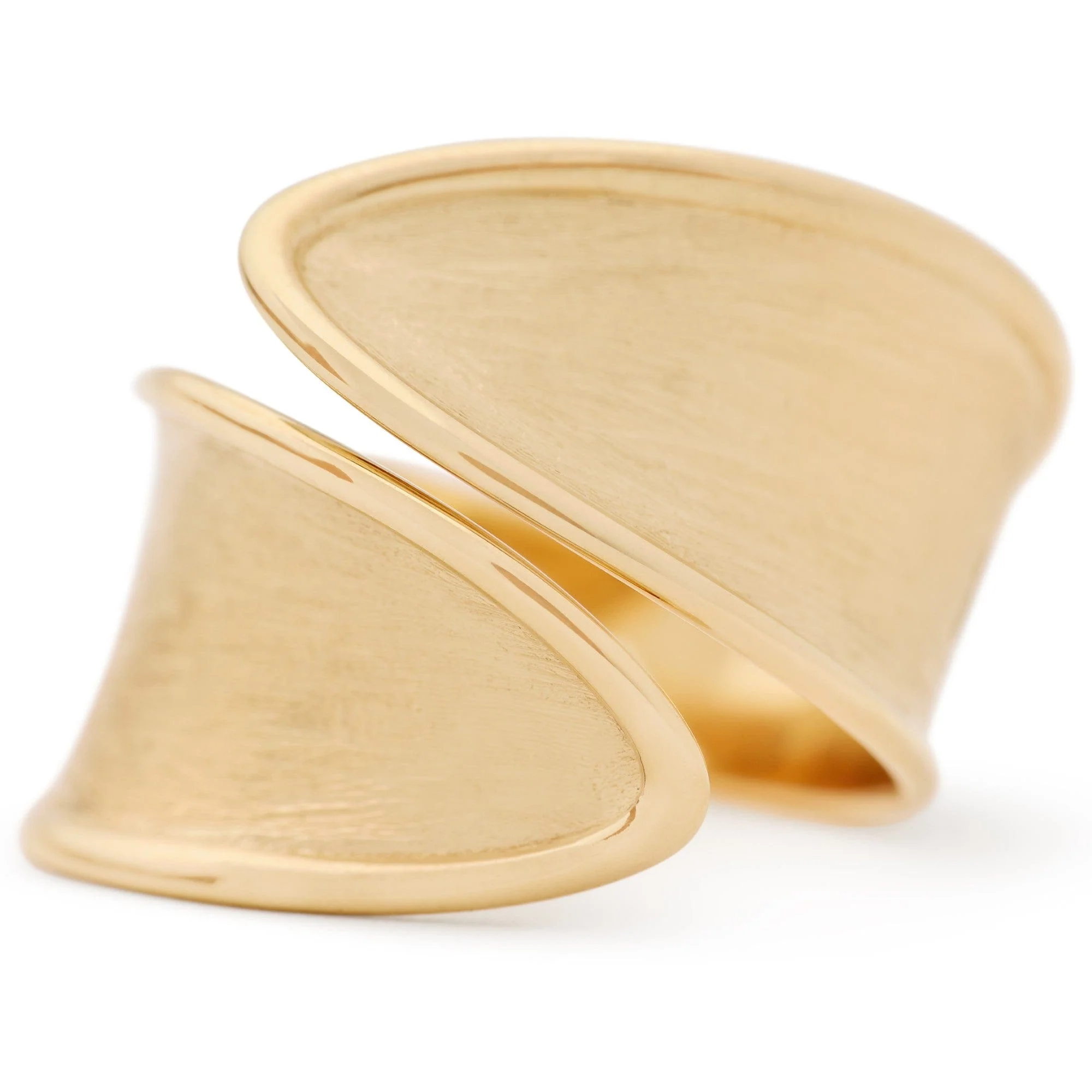 Marco Bicego 18K Yellow Gold Lunaria Twist Bypass Ring - Image 2
