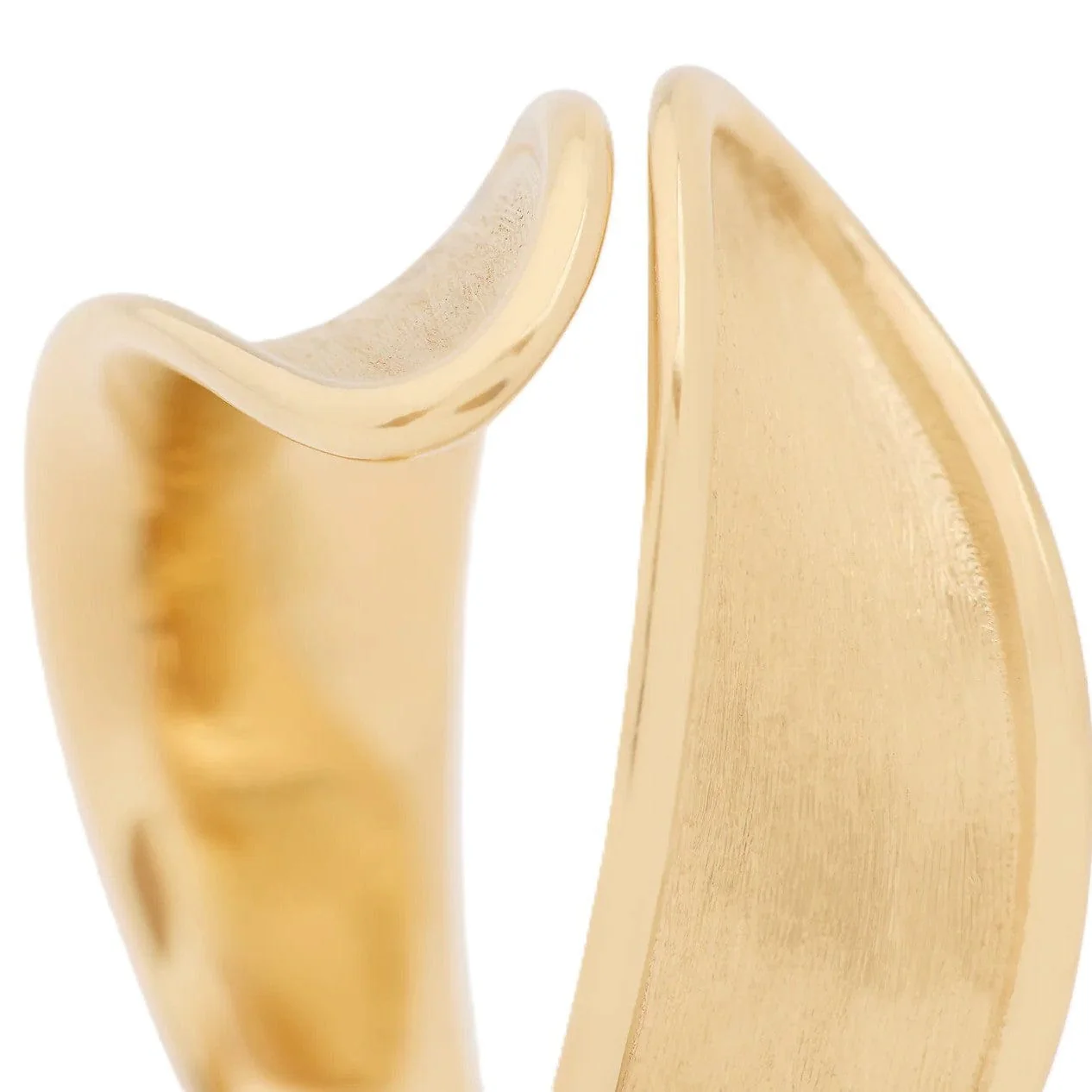 Marco Bicego 18K Yellow Gold Lunaria Twist Bypass Ring - Image 2