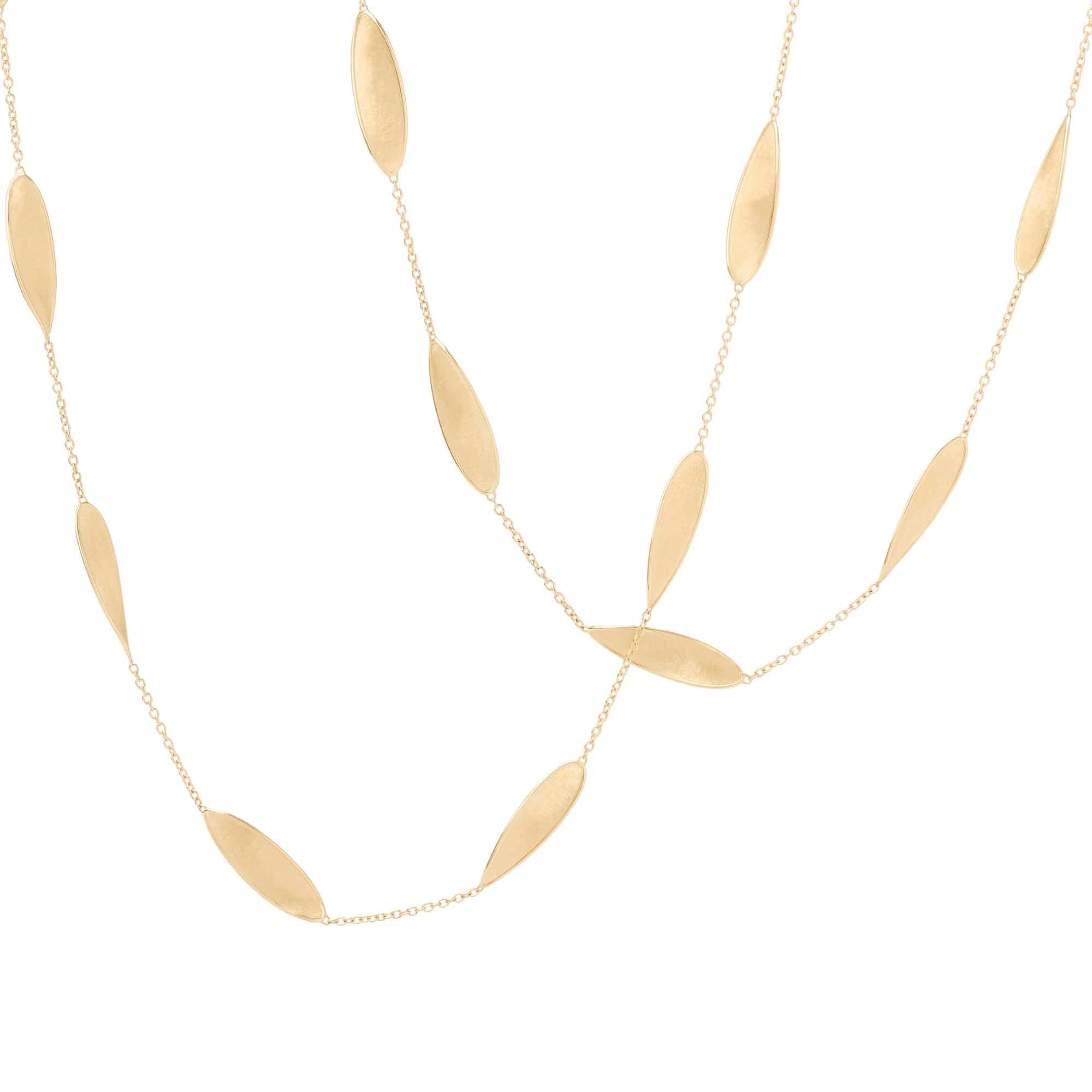 Marco Bicego 18K Yellow Gold 36" Lunaria Twist Necklace - Image 2