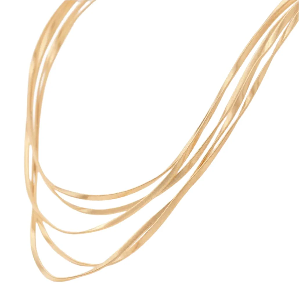 Marco Bicego 18K Yellow Gold Marrakech 5-Strand Necklace - Image 2