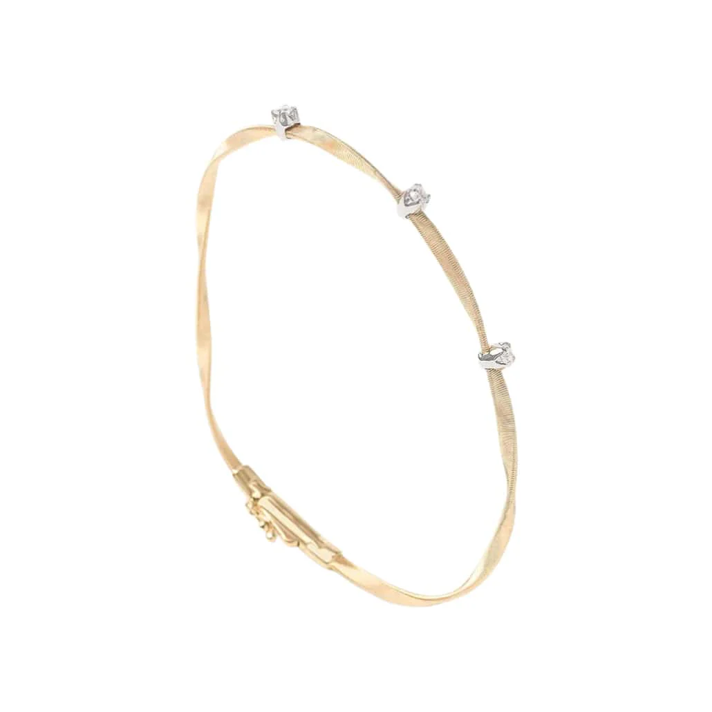 Marco Bicego 18K Yellow Gold Marrakech Diamond Coil Bracelet