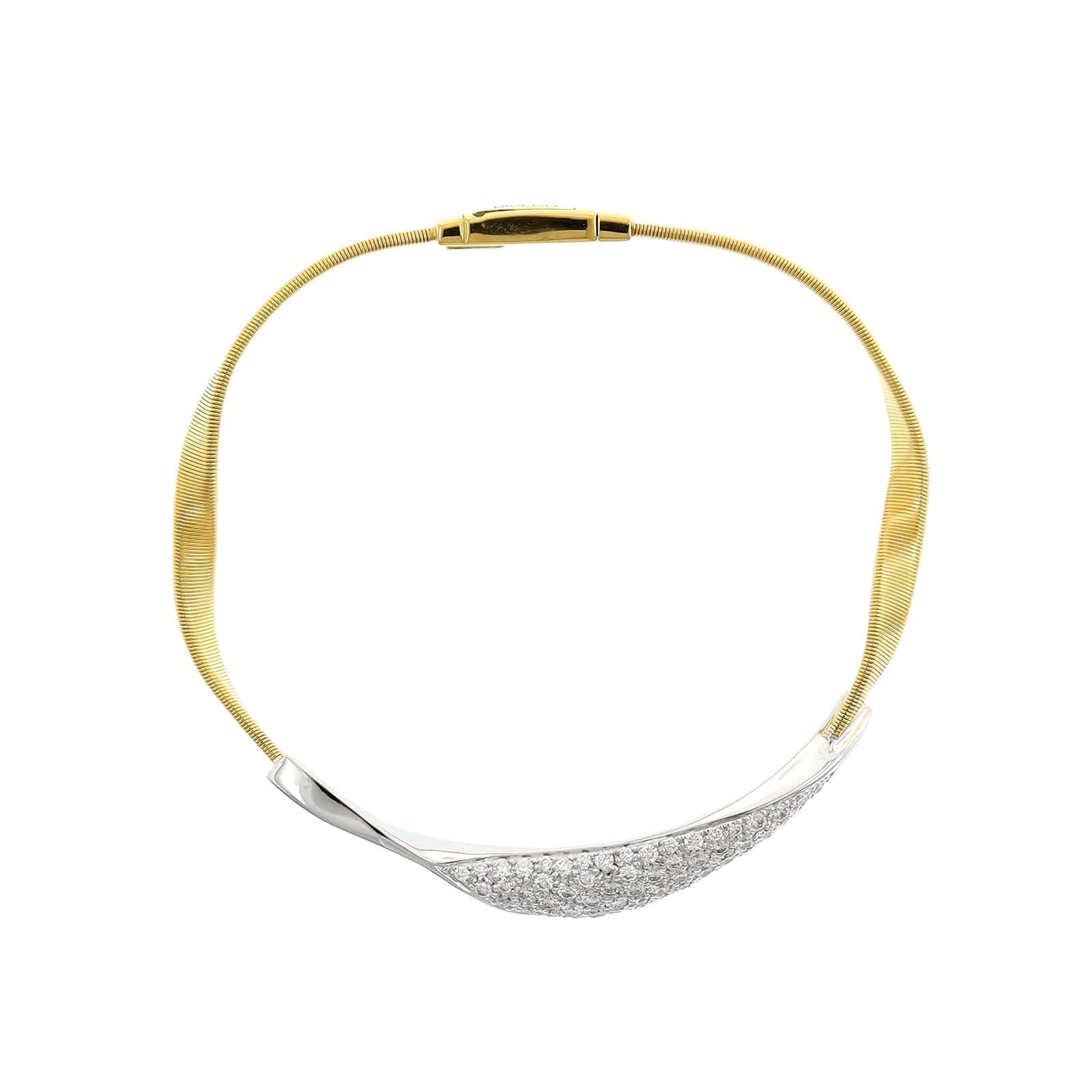 Marco Bicego 18K Yellow Gold Marrakech Pave Diamond Bracelet - Image 4