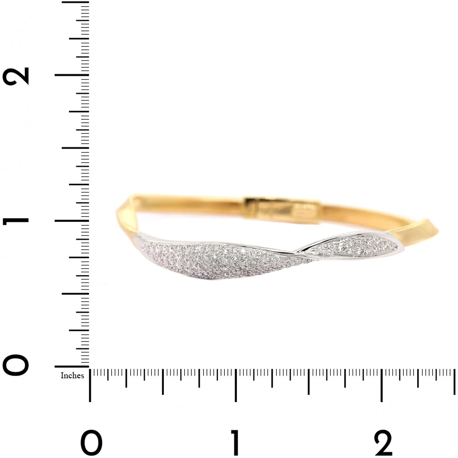 Marco Bicego 18K Yellow Gold Marrakech Pave Diamond Bracelet - Image 5
