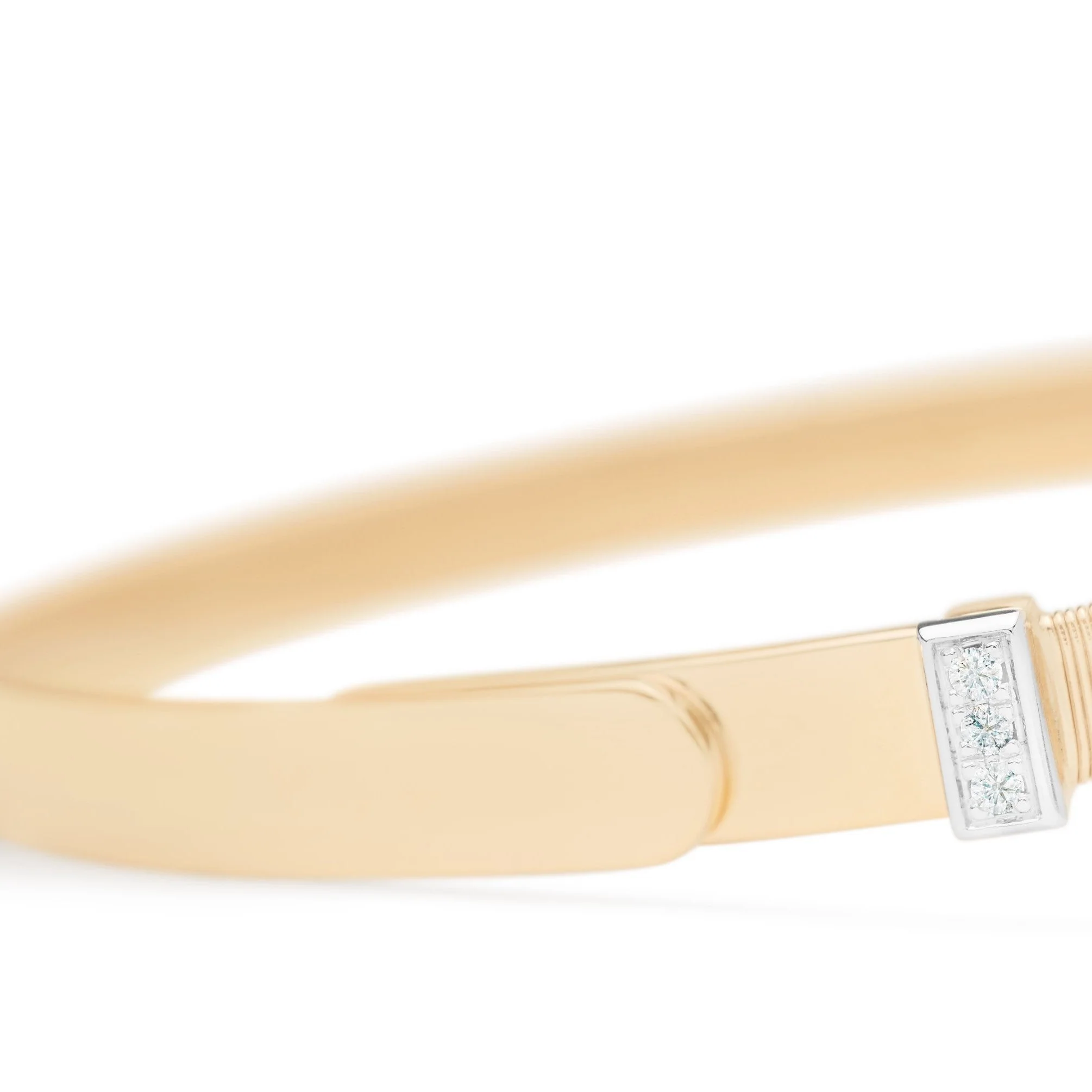Marco Bicego 18K Yellow Gold Masai Diamond Coil Bracelet - Image 2