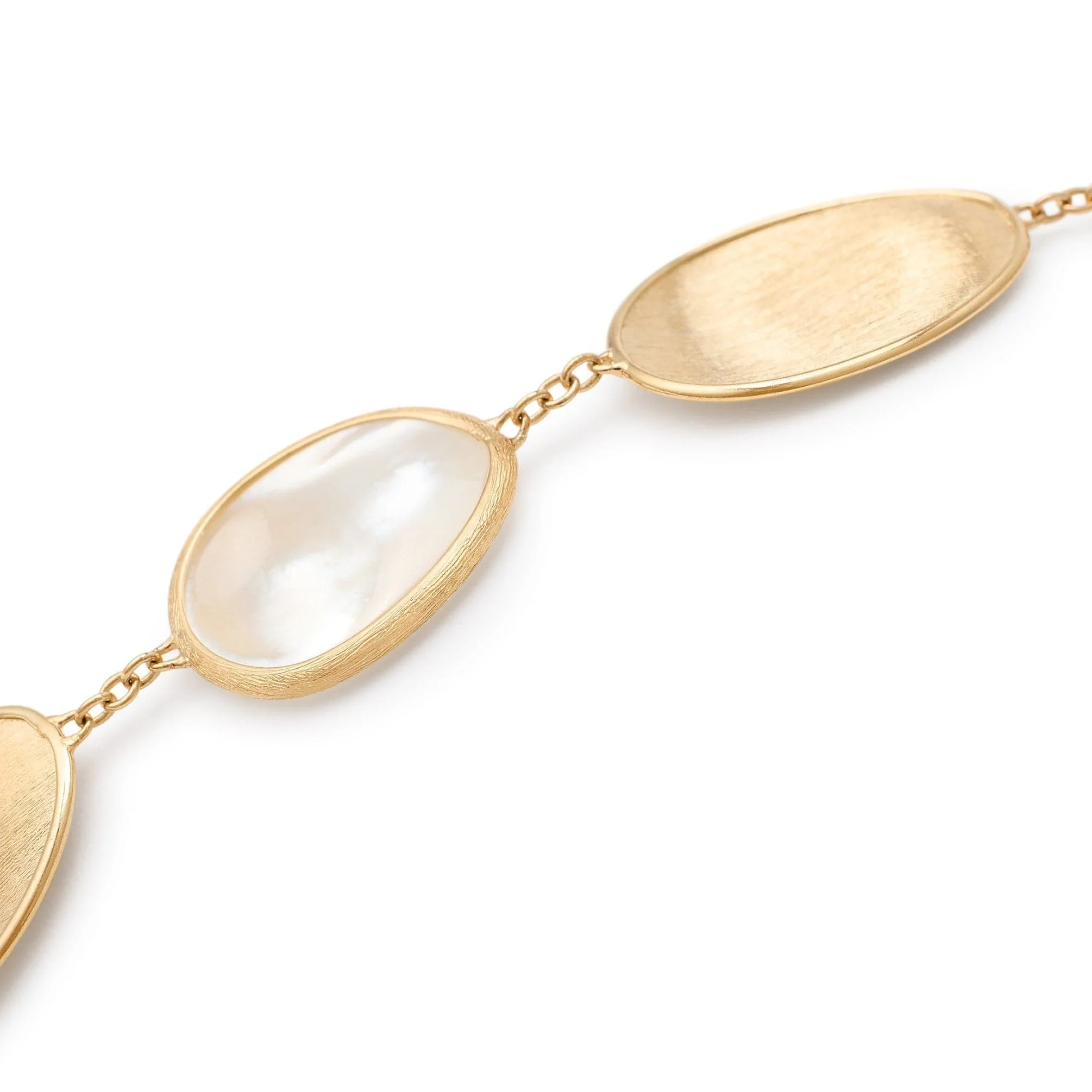 Marco Bicego 18K Yellow Gold Mother of Pearl Lunaria Bracelet - Image 2