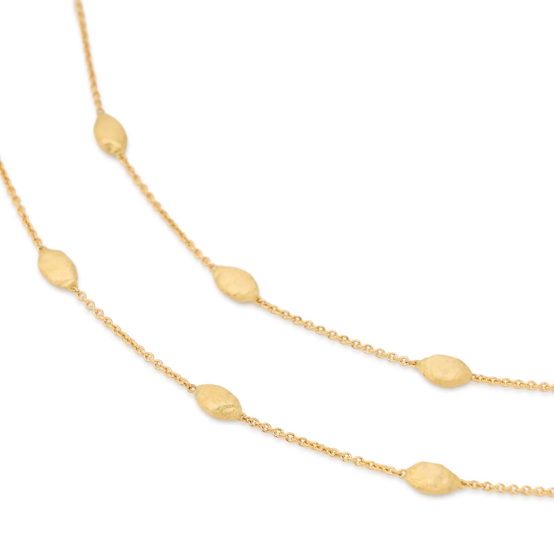 Marco Bicego 18K Yellow Gold Siviglia Small Bean Necklace - Image 2