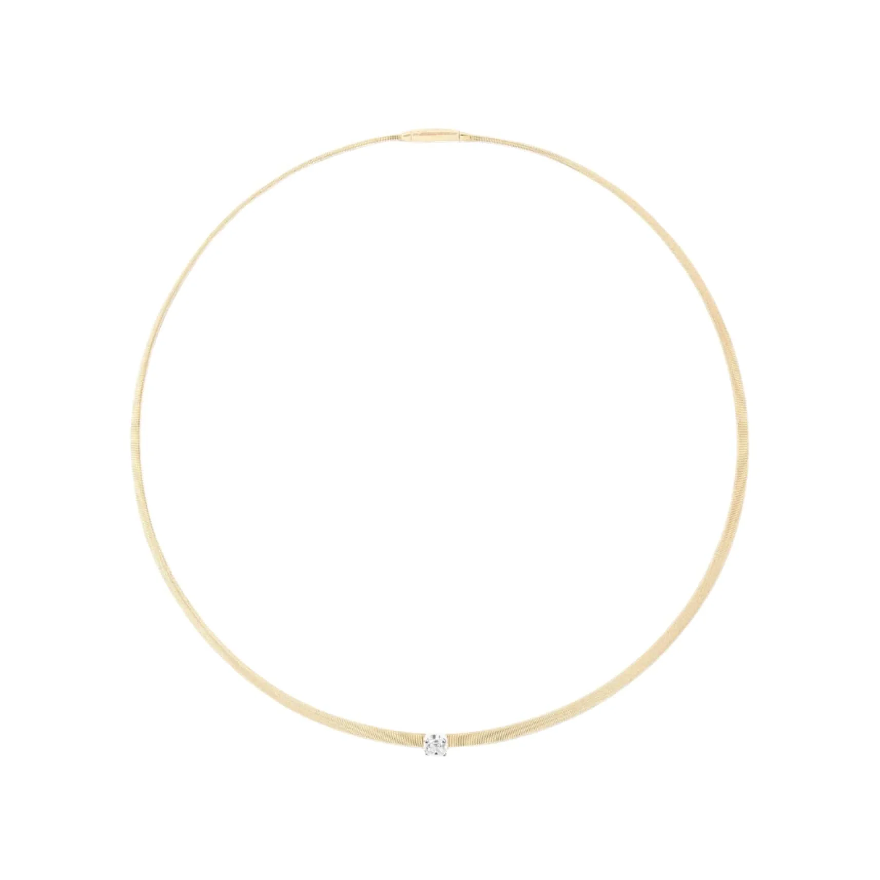 Marco Bicego 18K Yellow & White Gold Masai Single Strand Diamond Necklace