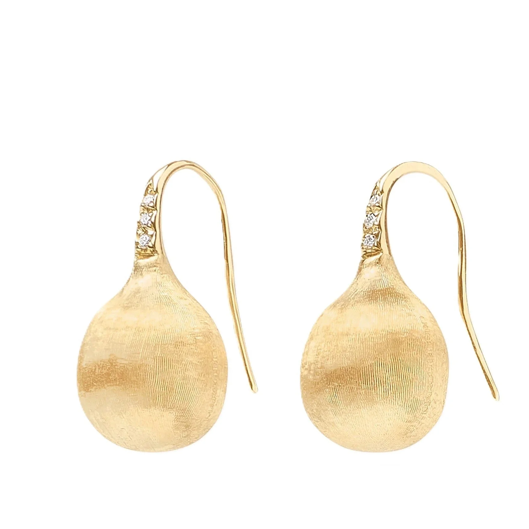 Marco Bicego Africa 18K Yellow Gold Bead Diamond Earrings
