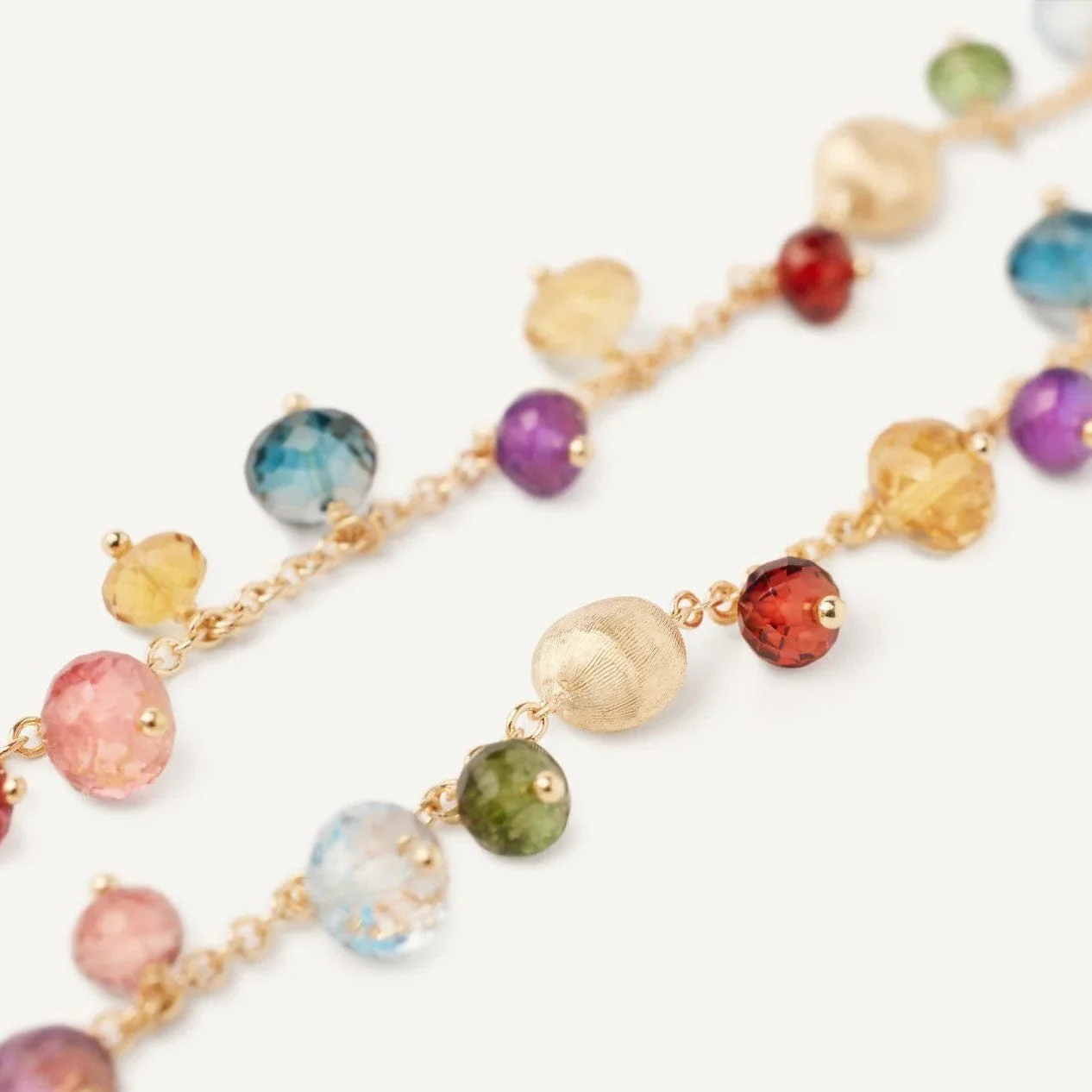 Marco Bicego Africa 18K Yellow Gold Mix Stone Necklace - Image 3
