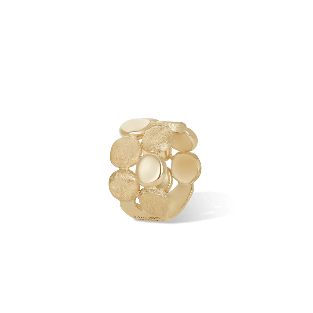 Marco Bicego Jaipur 18K Yellow Gold Double Row Round Disc Ring