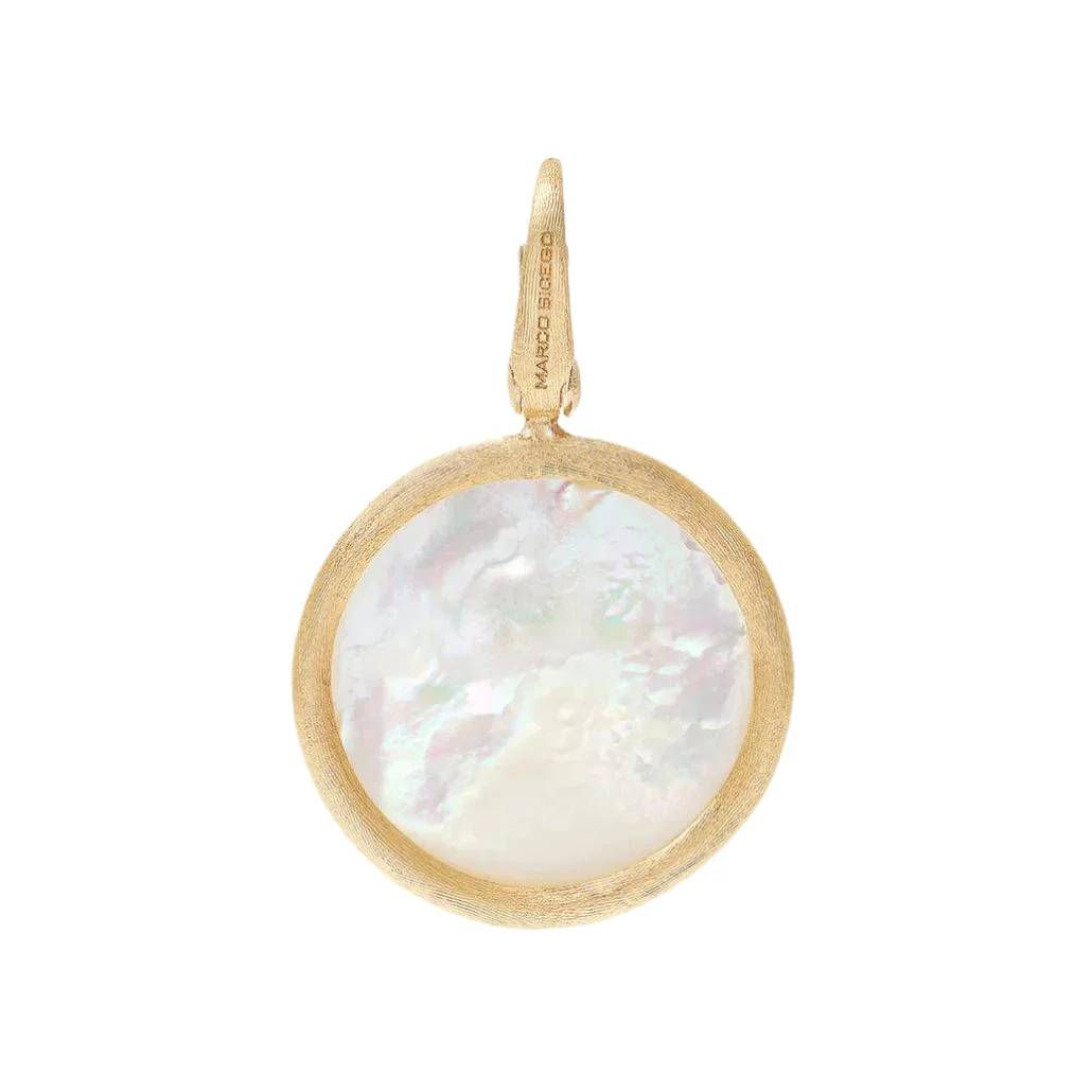Marco Bicego Jaipur 18K Yellow Gold Large Mother of Pearl Pendant