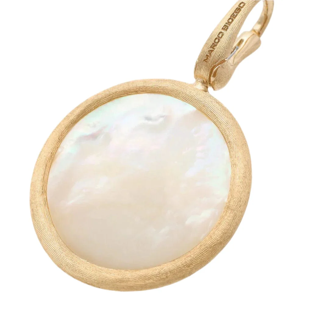 Marco Bicego Jaipur 18K Yellow Gold Large Mother of Pearl Pendant - Image 2