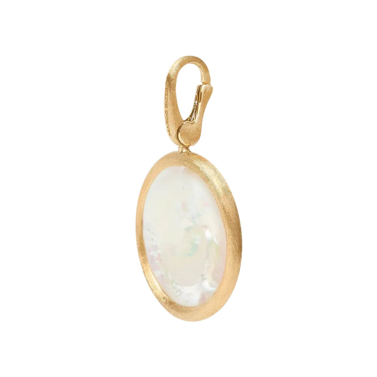Marco Bicego Jaipur 18K Yellow Gold Large Mother of Pearl Pendant - Image 4