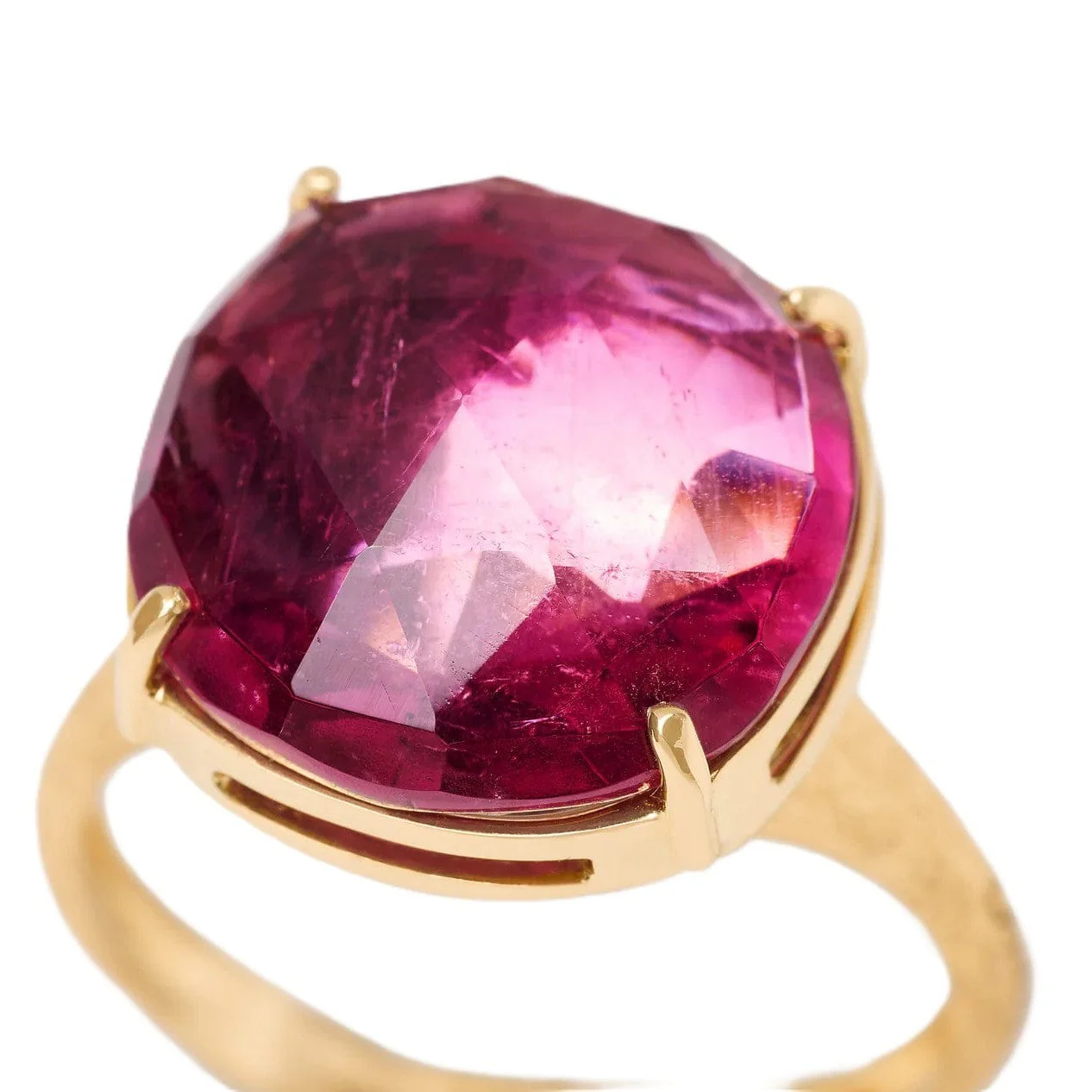 Marco Bicego Jaipur 18K Yellow Gold Large Pink Tourmaline Ring - Image 2