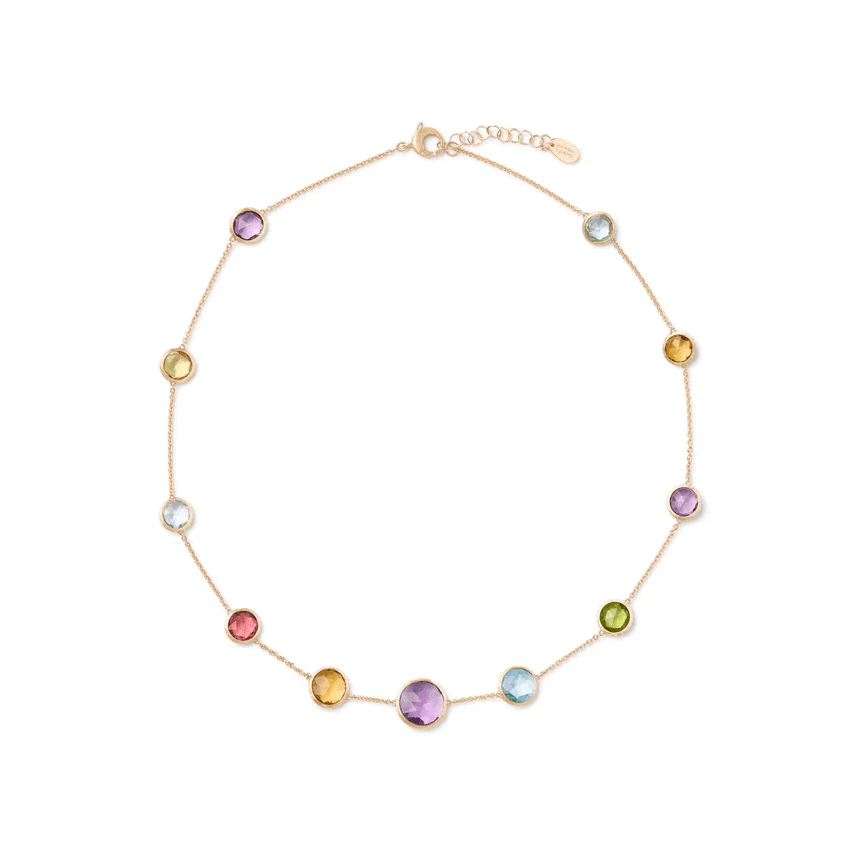 Marco Bicego Jaipur 18K Yellow Gold Multi Stone Necklace