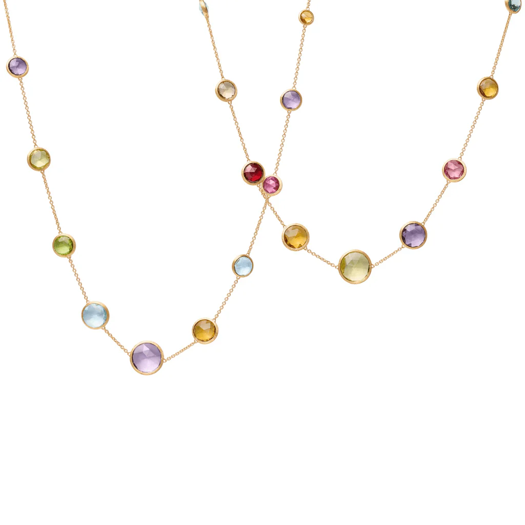 Marco Bicego Jaipur 18K Yellow Gold Multi Stone Necklace