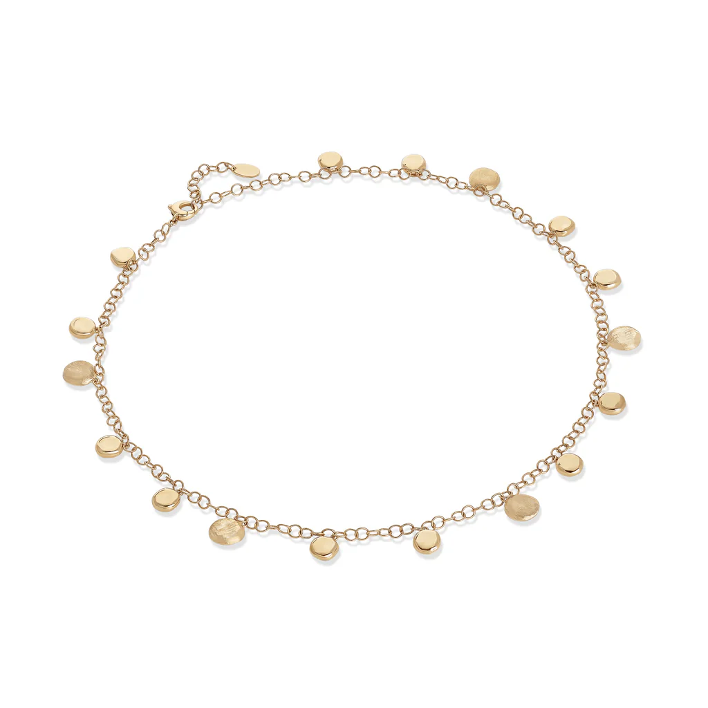 Marco Bicego Jaipur 18K Yellow Gold Round Station Disc Necklace