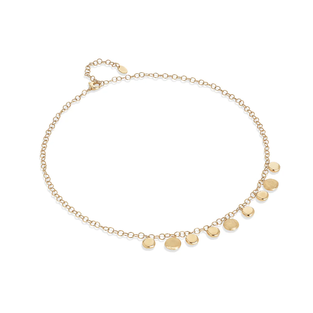 Marco Bicego Jaipur 18K Yellow Gold Round Station Disc Necklace