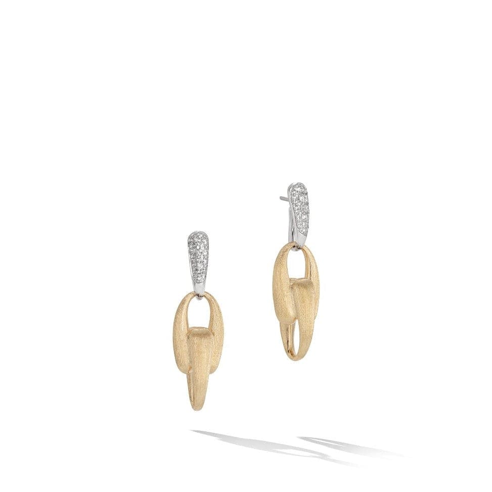 Marco Bicego Lucia 18K Yellow Gold Diamond Drop Earrings