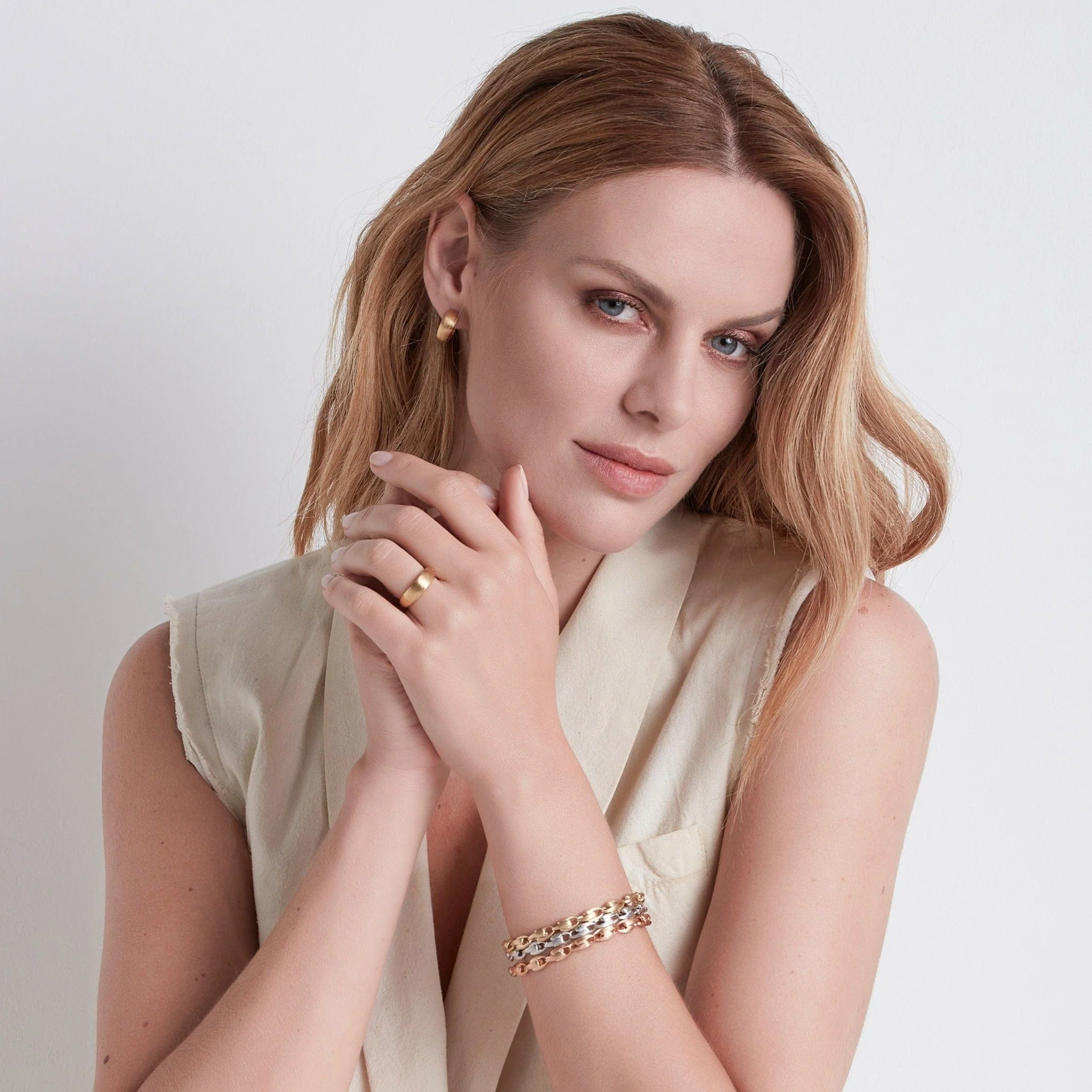 Marco Bicego Lucia 18K Yellow Gold Hoop Earrings - Image 2