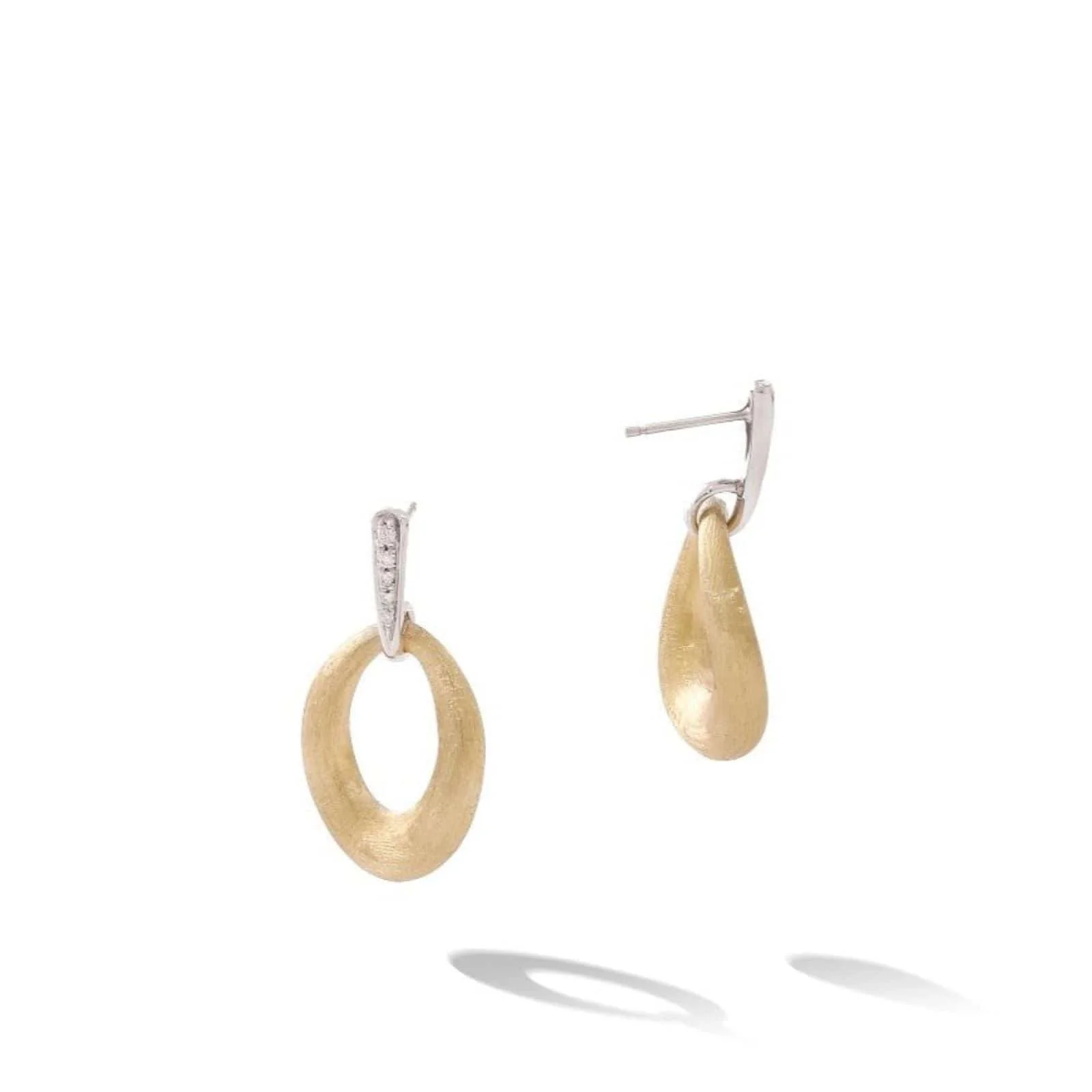 Marco Bicego Lucia 18K Yellow Gold Open Oval Drop Earrings