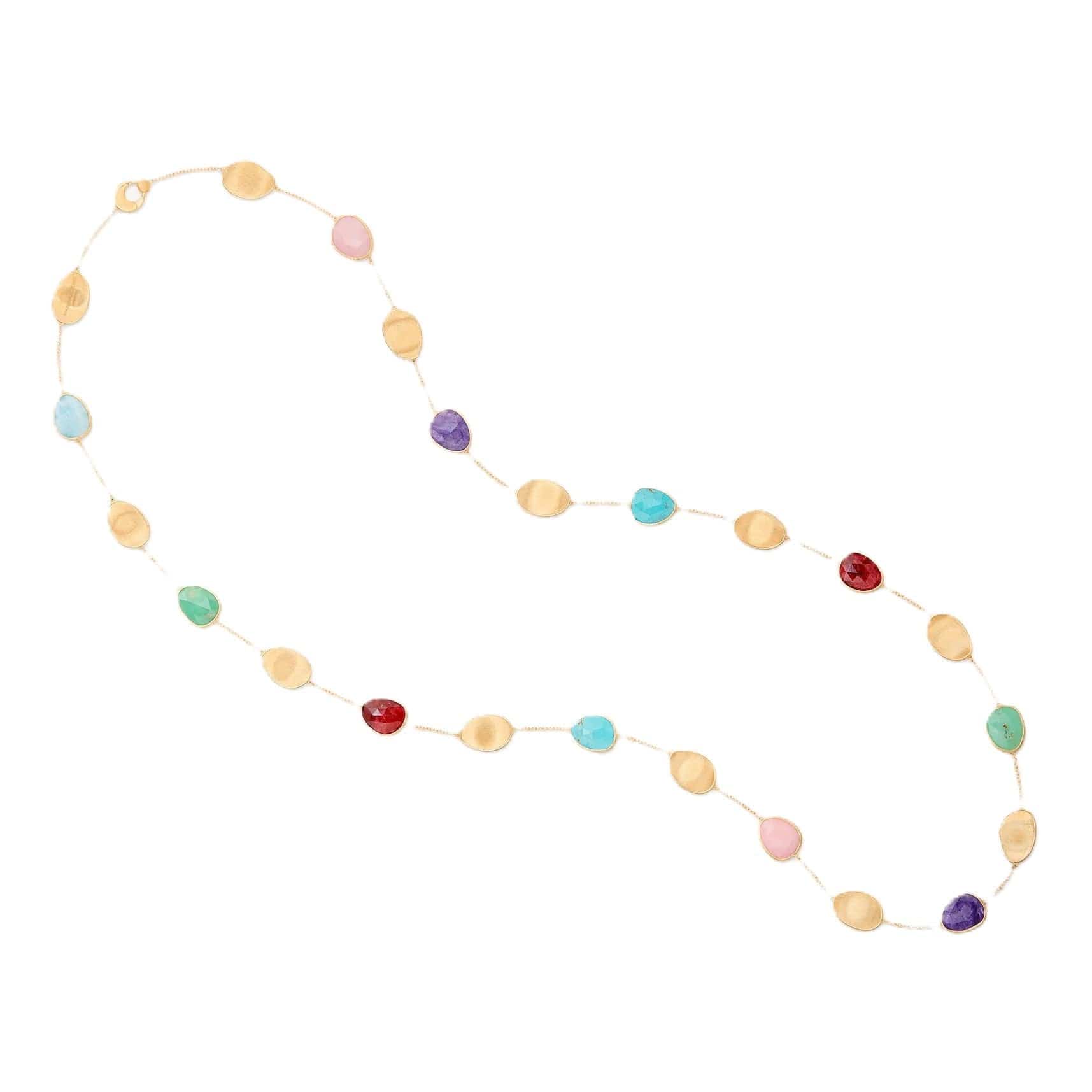Marco Bicego Lunaria 18K Yellow Gold Multi Gemstone 36" Necklace
