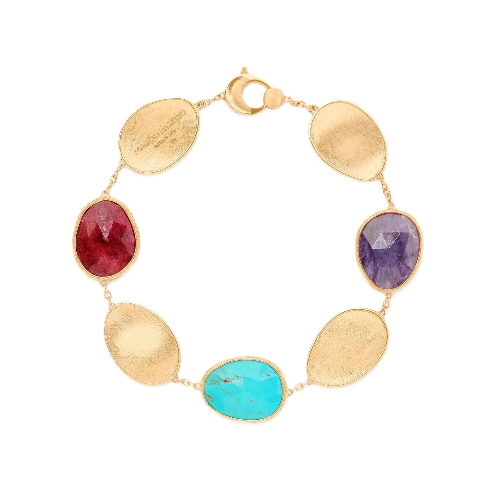 Marco Bicego Lunaria 18K Yellow Gold Multi Stone Bracelet
