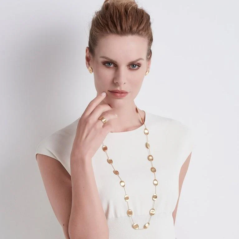 Marco Bicego Lunaria 18K Yellow Gold Necklace - Image 2