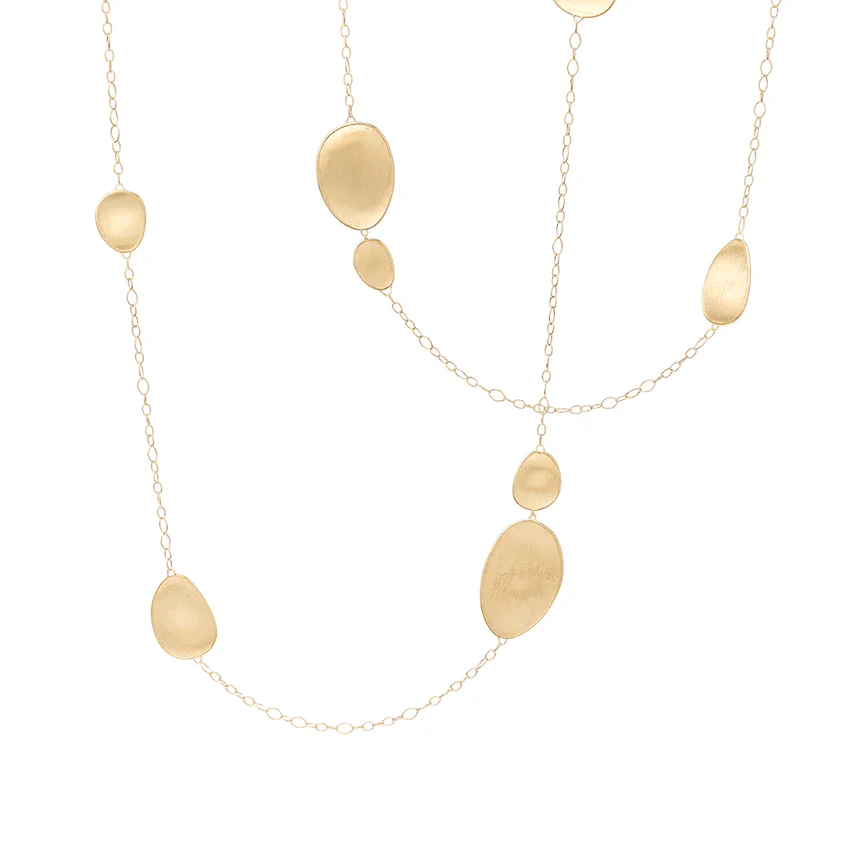 Marco Bicego Lunaria 18K Yellow Gold  Station Necklace - Image 4