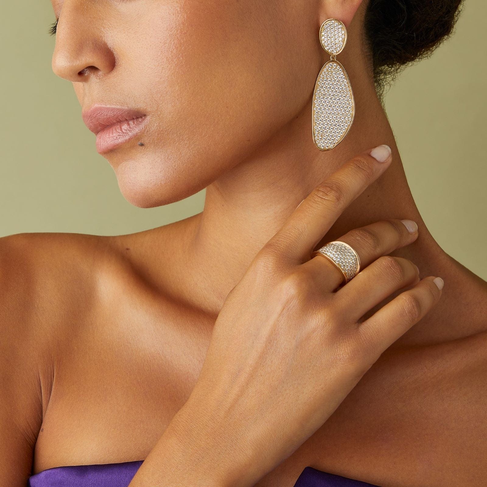 Marco Bicego Lunaria Alta Drop Earring Set - Image 6