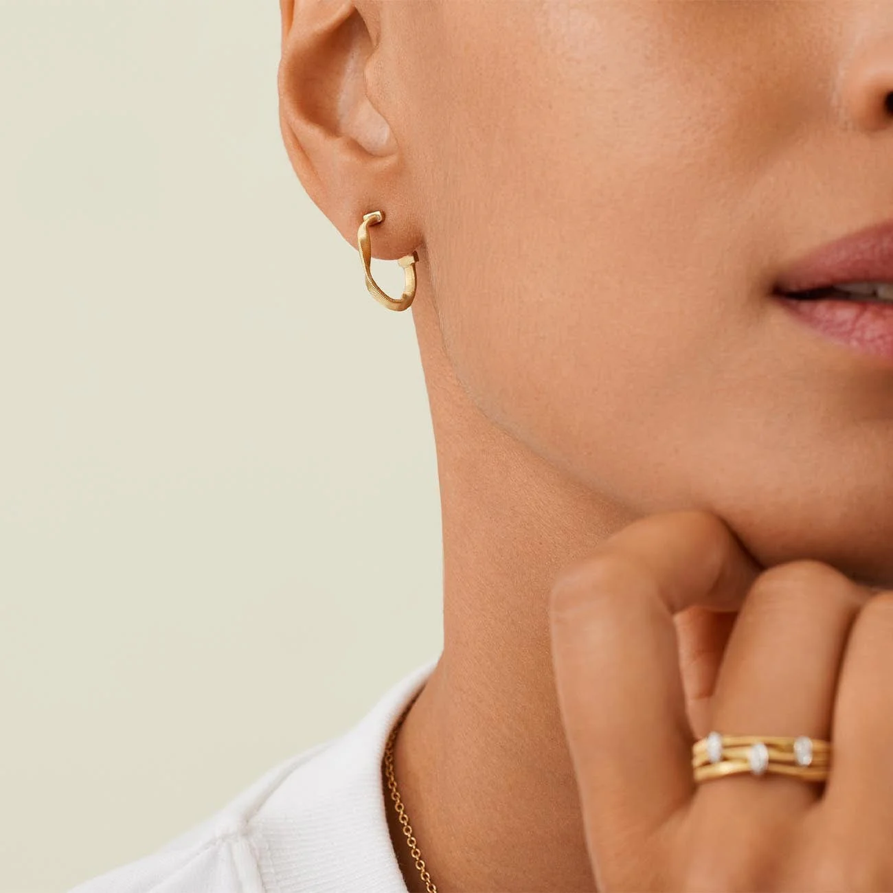 Marco Bicego Marrakech 18K Yellow Gold Hoop Earrings - Image 2
