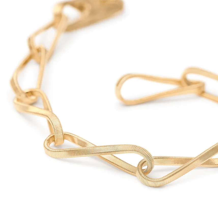 Marco Bicego Marrakech Onde 18K Yellow Gold Twist Link Bracelet - Image 3
