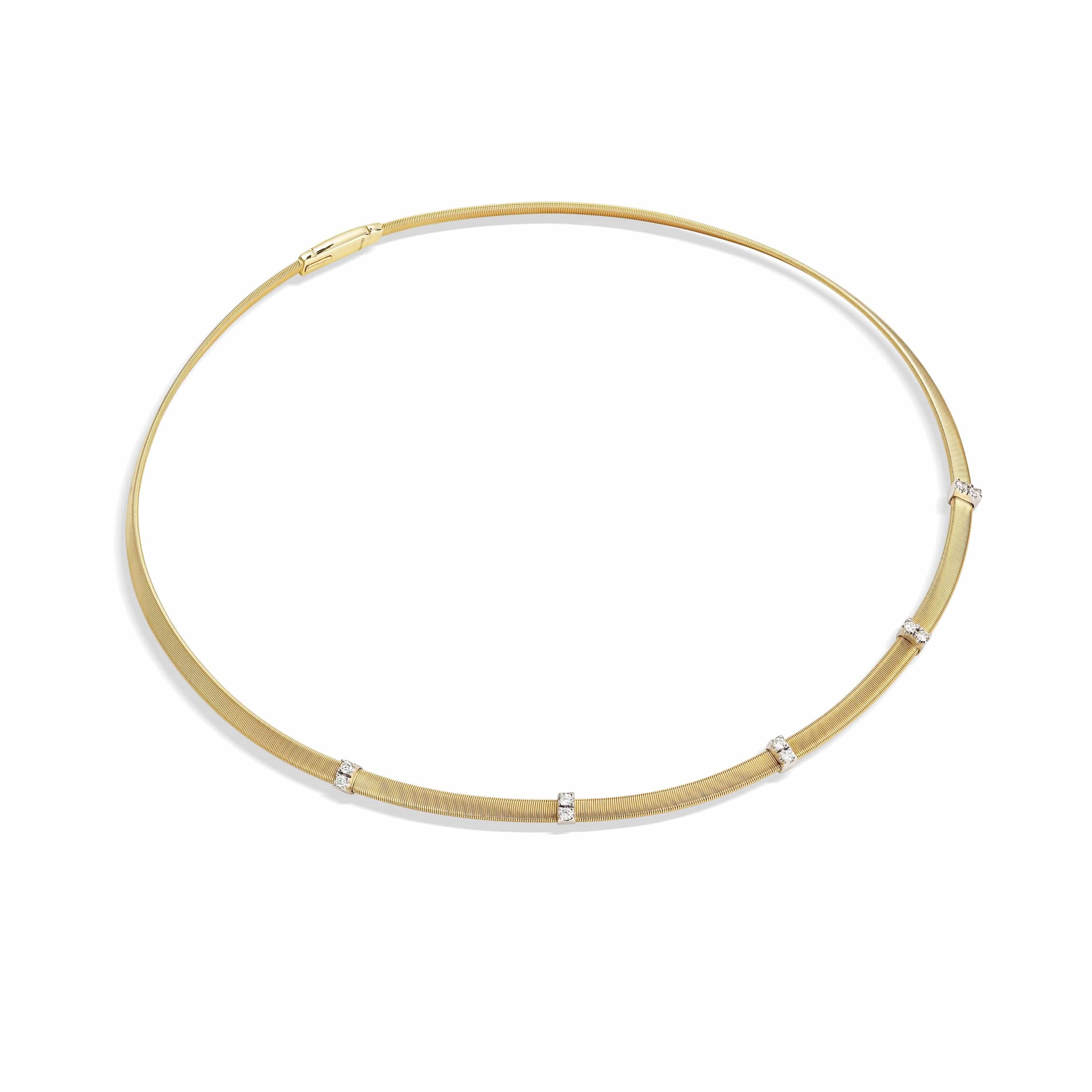 Marco Bicego Masai 18K Two-Tone Diamond Station Necklace