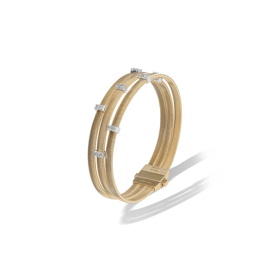 Marco Bicego Masai 18K Yellow Gold Diamond Bracelet