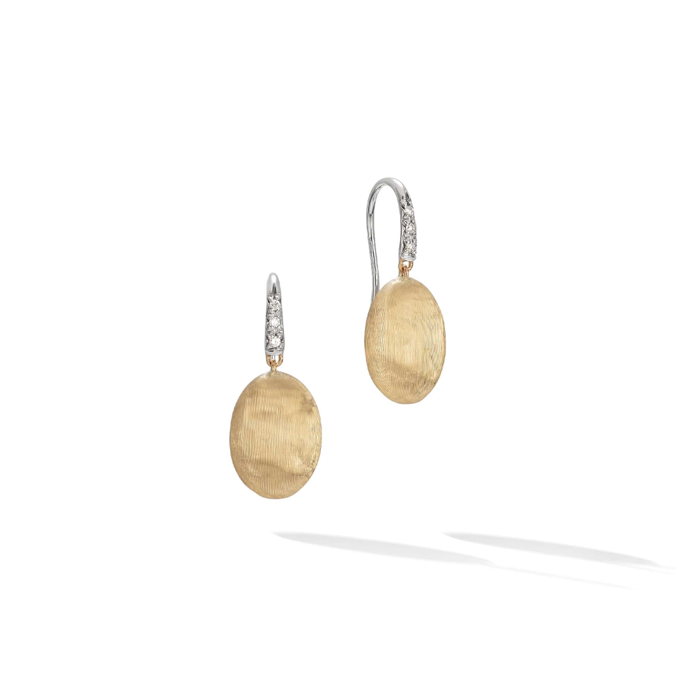 Marco Bicego Siviglia 18K Yellow Gold Diamond Drop Earrings