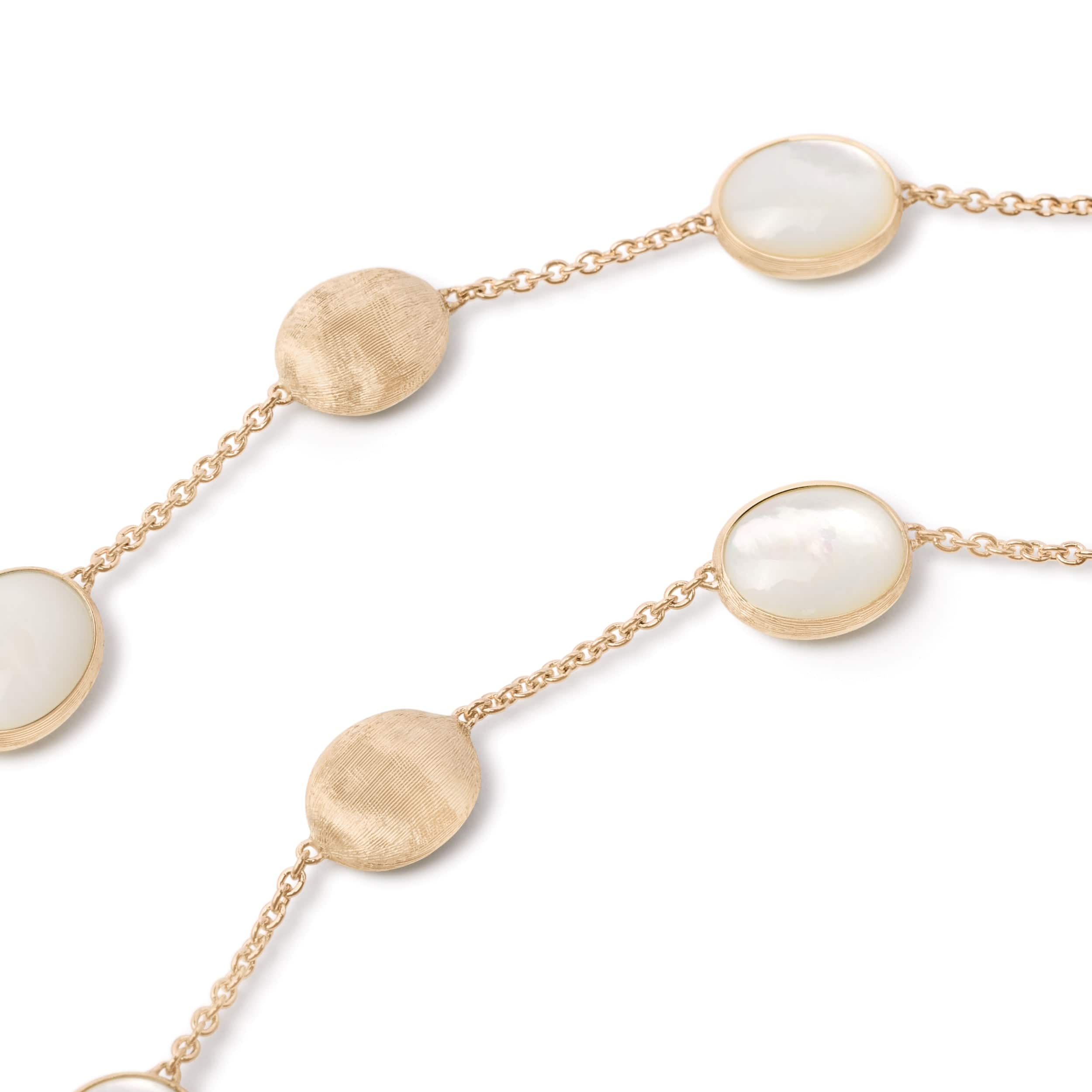 Marco Bicego Siviglia 18K Yellow Gold Mother of Pearl Necklace - Image 2