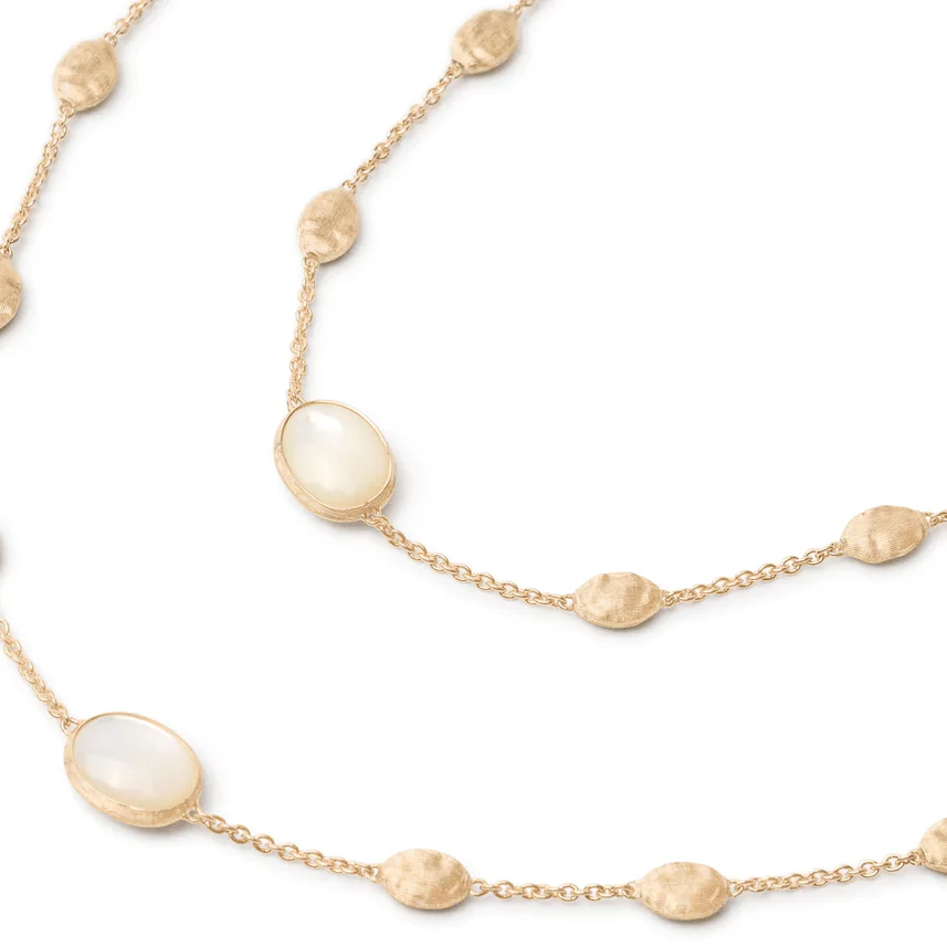 Marco Bicego Siviglia 18K Yellow Gold Mother of Pearl Necklace - Image 2