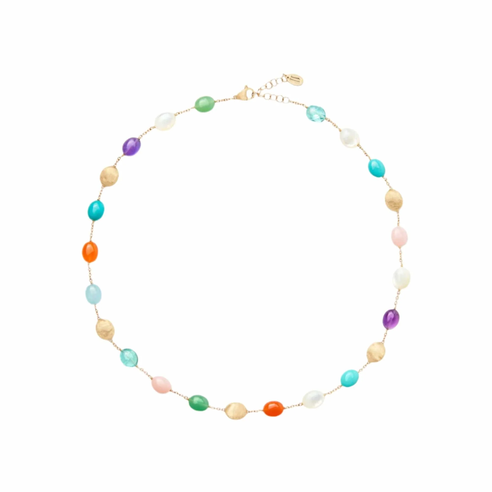 Marco Bicego Siviglia 18K Yellow Gold 16.5" Multi Stone Necklace