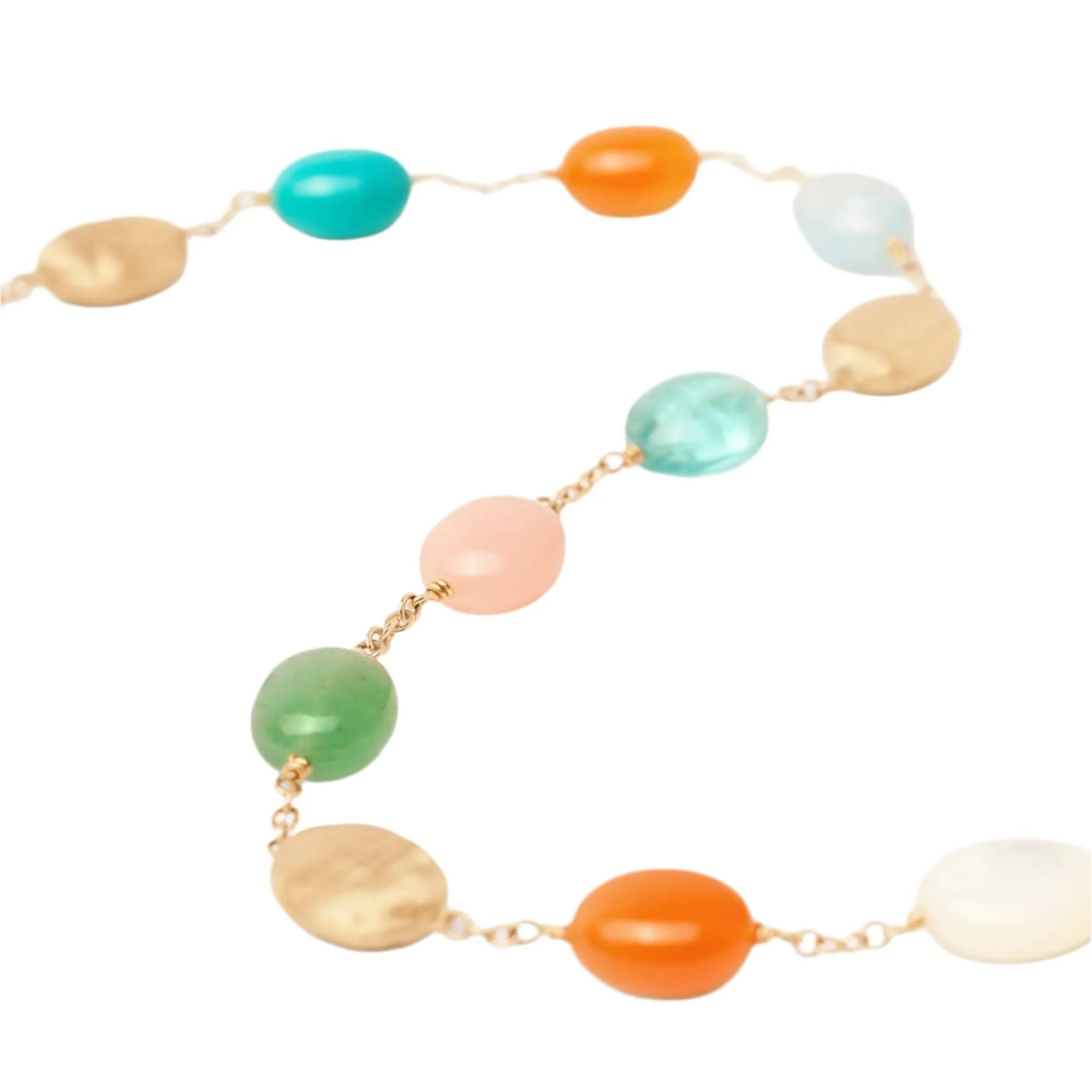 Marco Bicego Siviglia 18K Yellow Gold 16.5" Multi Stone Necklace - Image 2