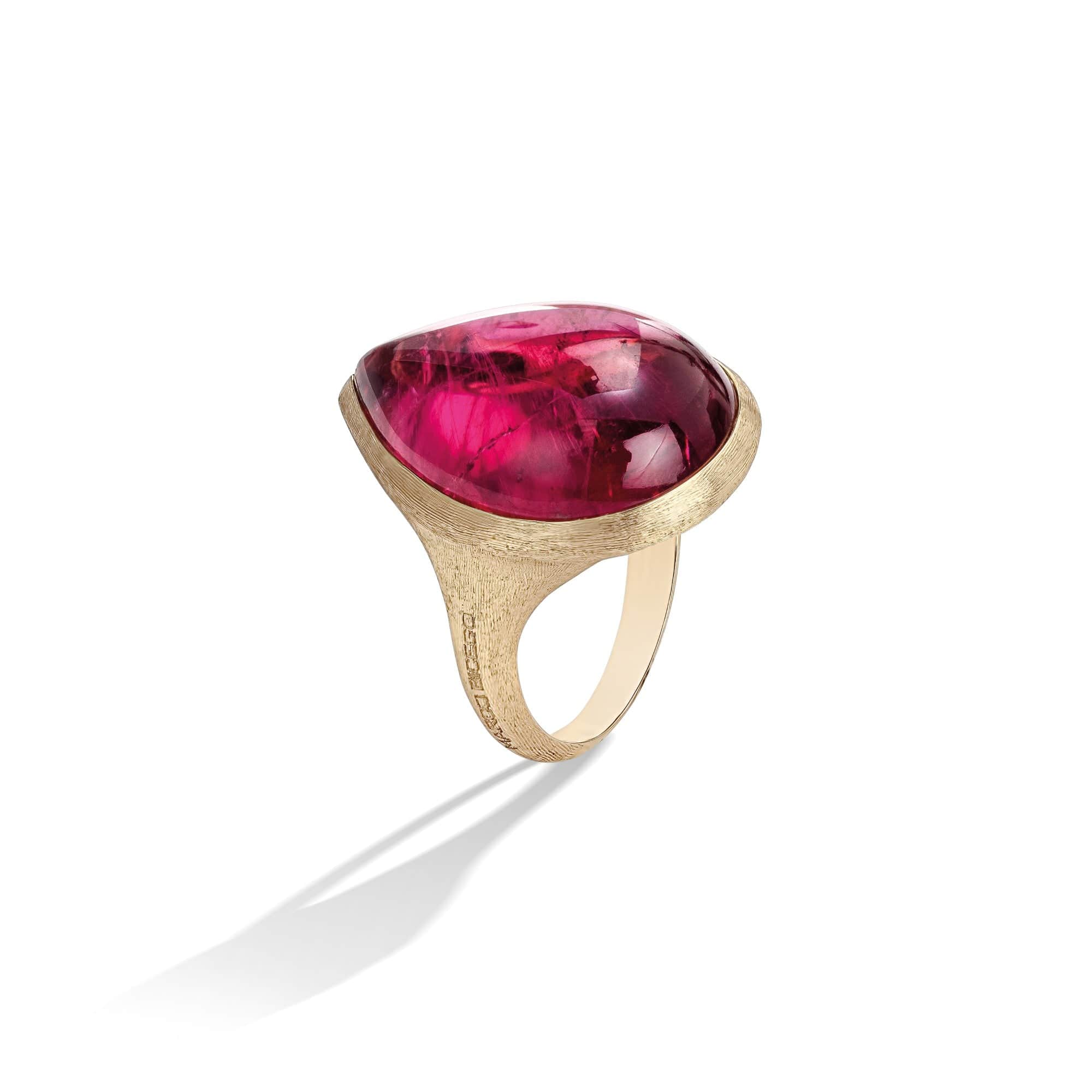 Marco Bicego Unico 18K Yellow Gold Pink Tourmaline Ring