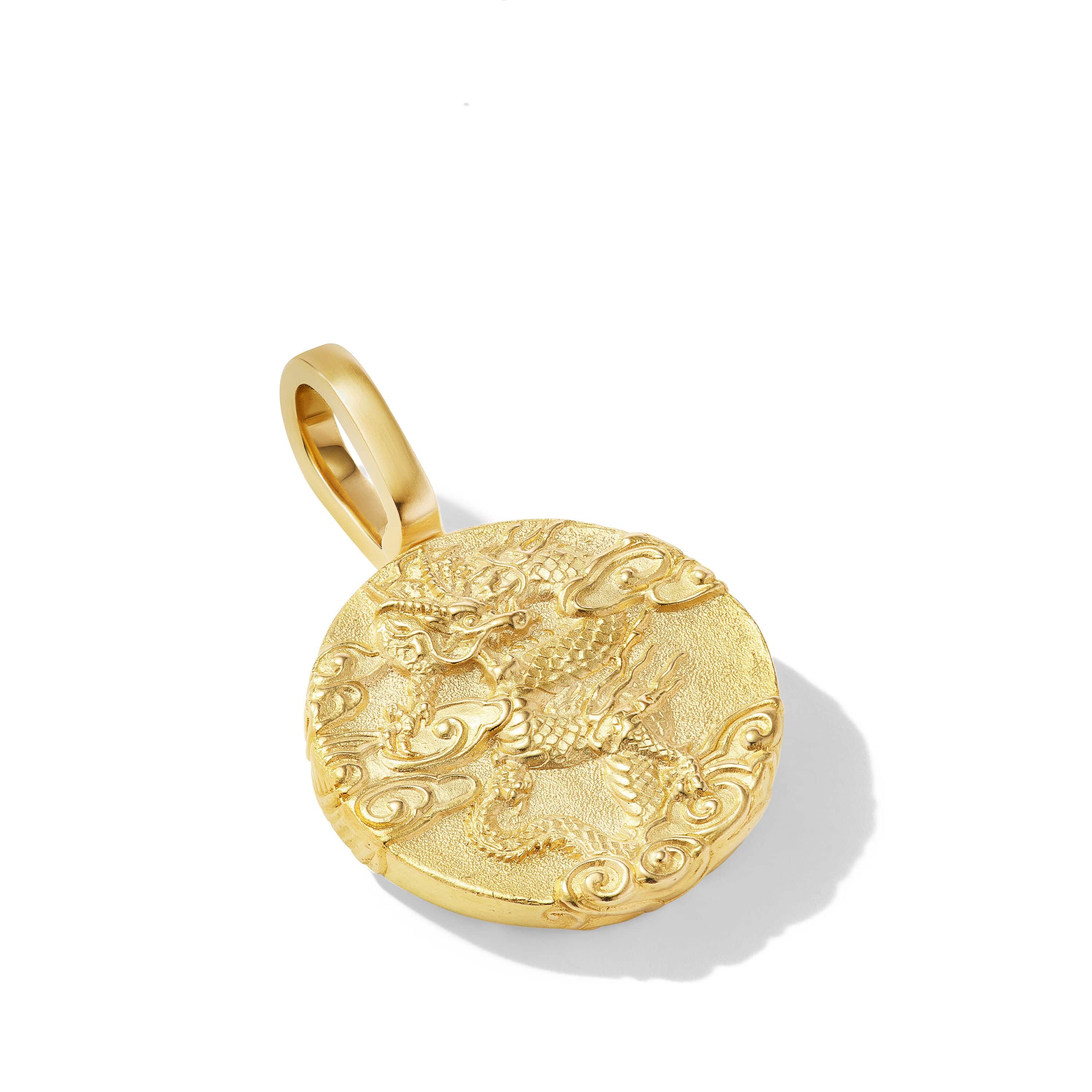 Dragon Amulet in 18K Yellow Gold - Image 3