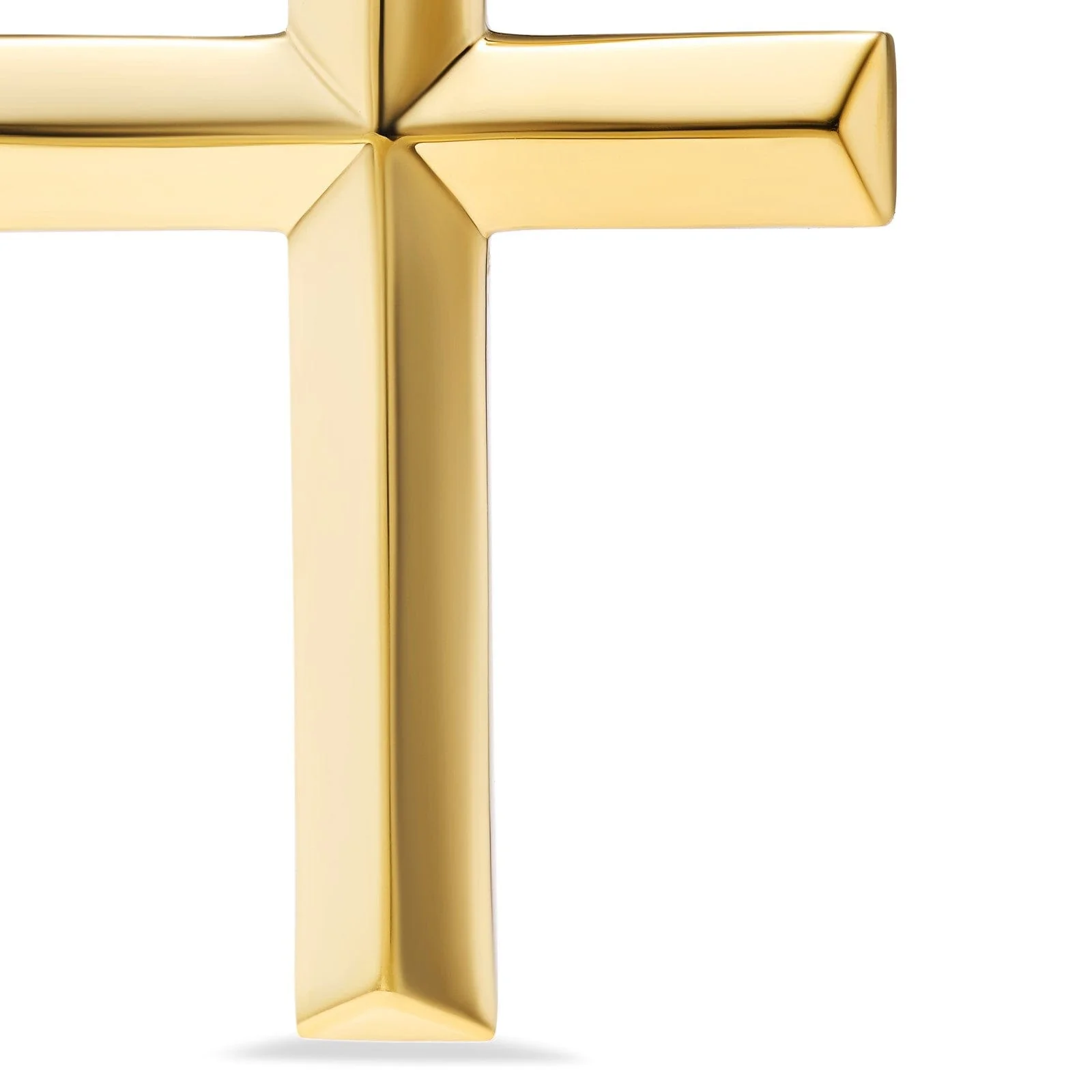 Cross Pendant 18K Yellow Gold, 24mm - Image 4