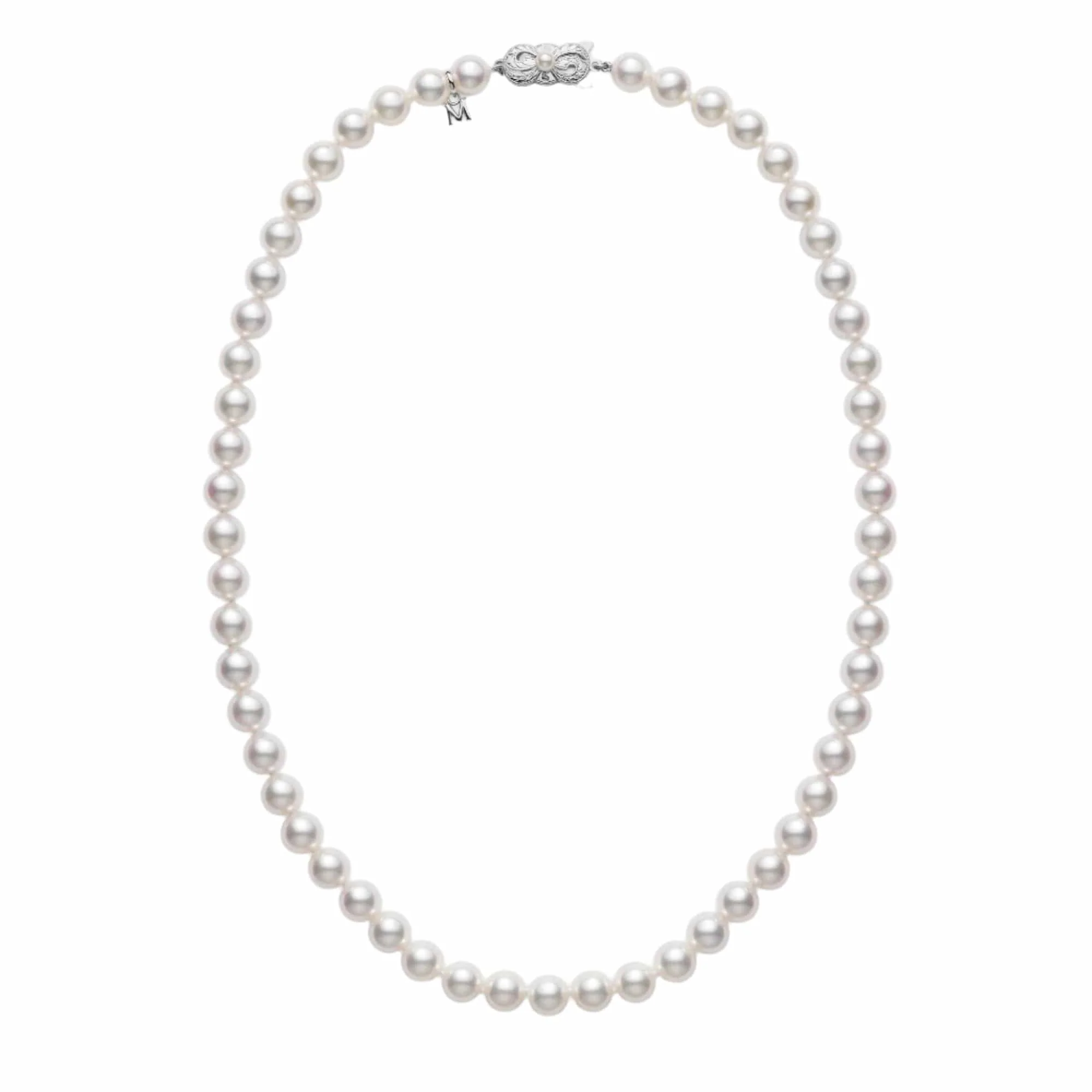 Mikimoto 18K White Gold Akoya Pearl 16" Necklace