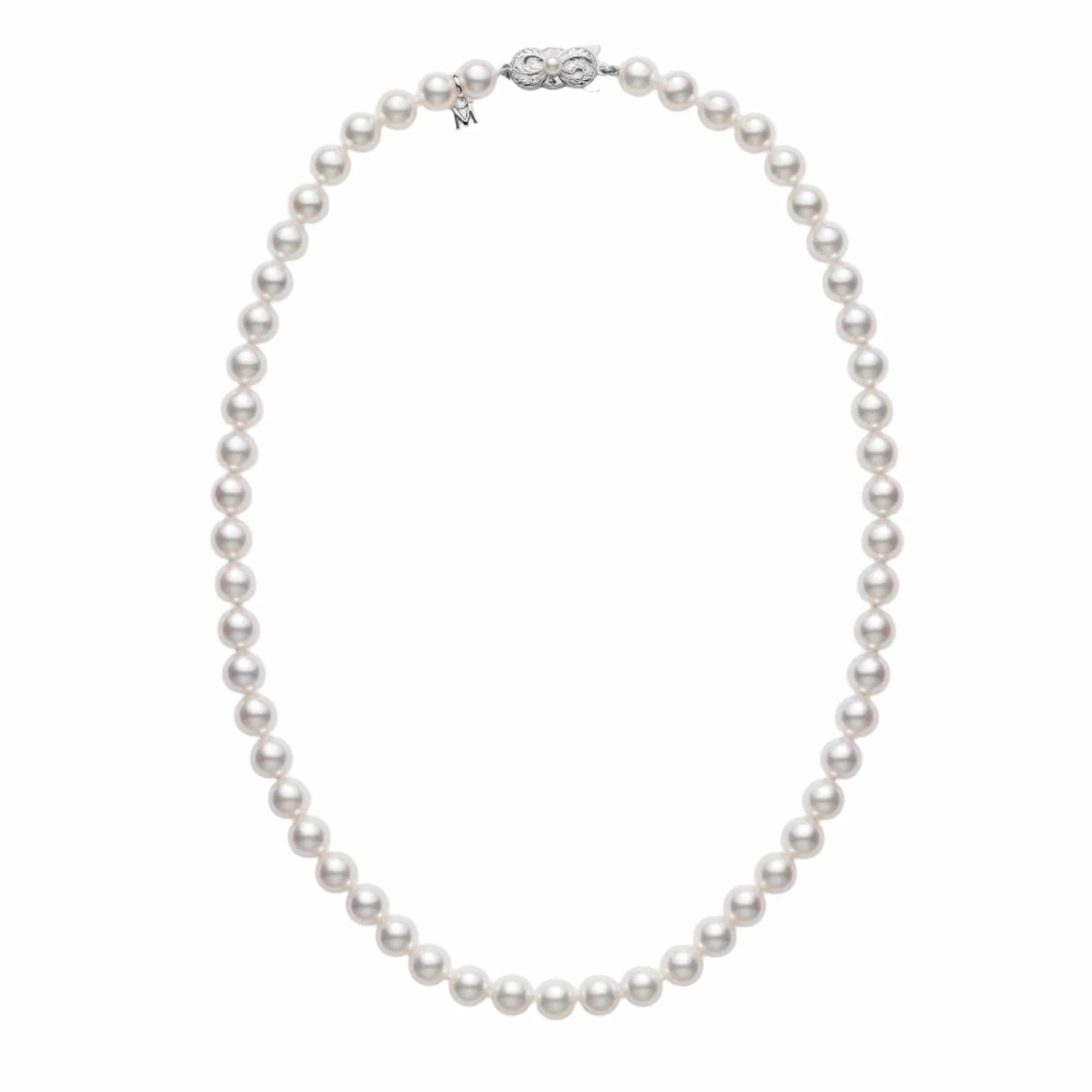 Mikimoto 18K White Gold Akoya Pearl Necklace